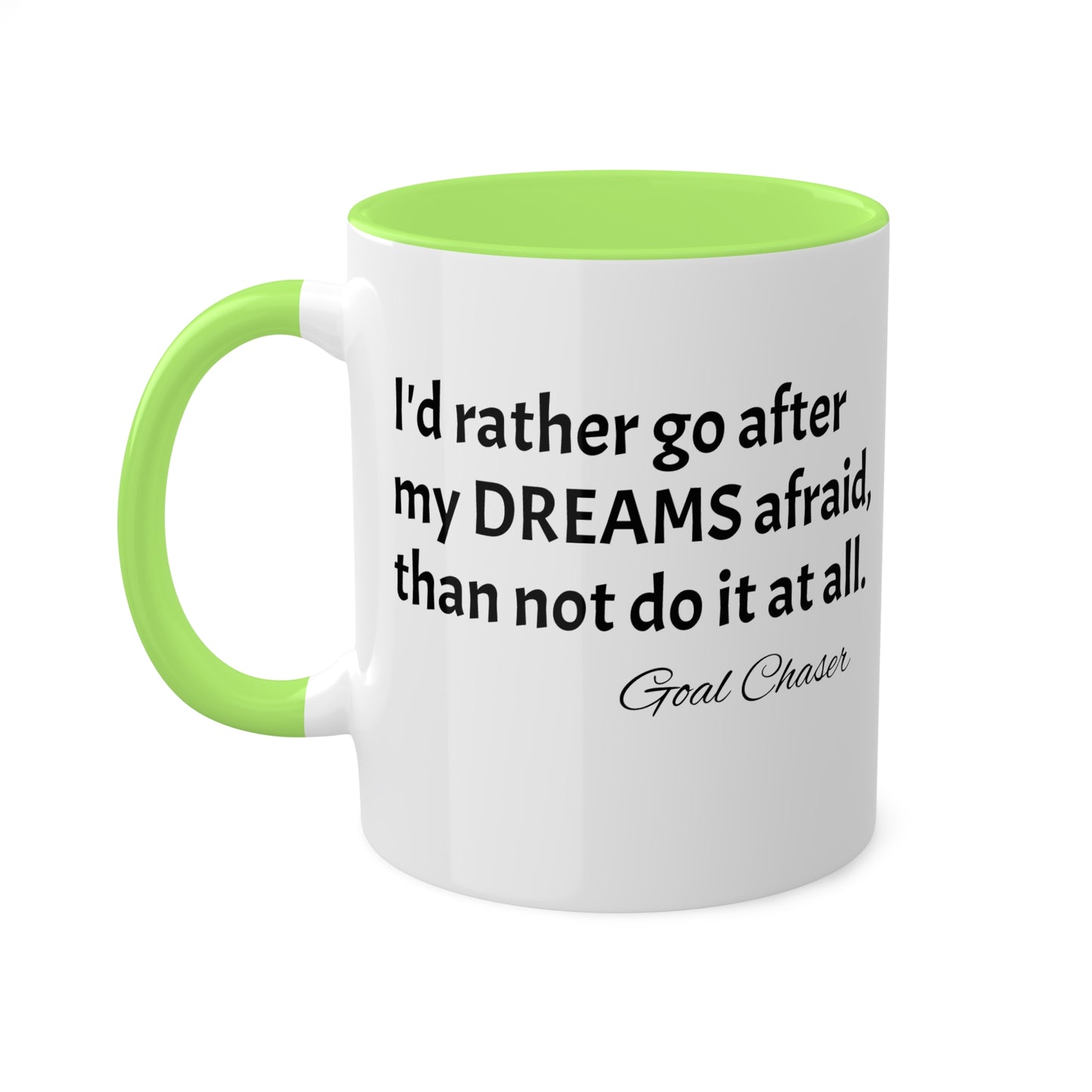 Goal Chaser Colorful Mugs, 11oz