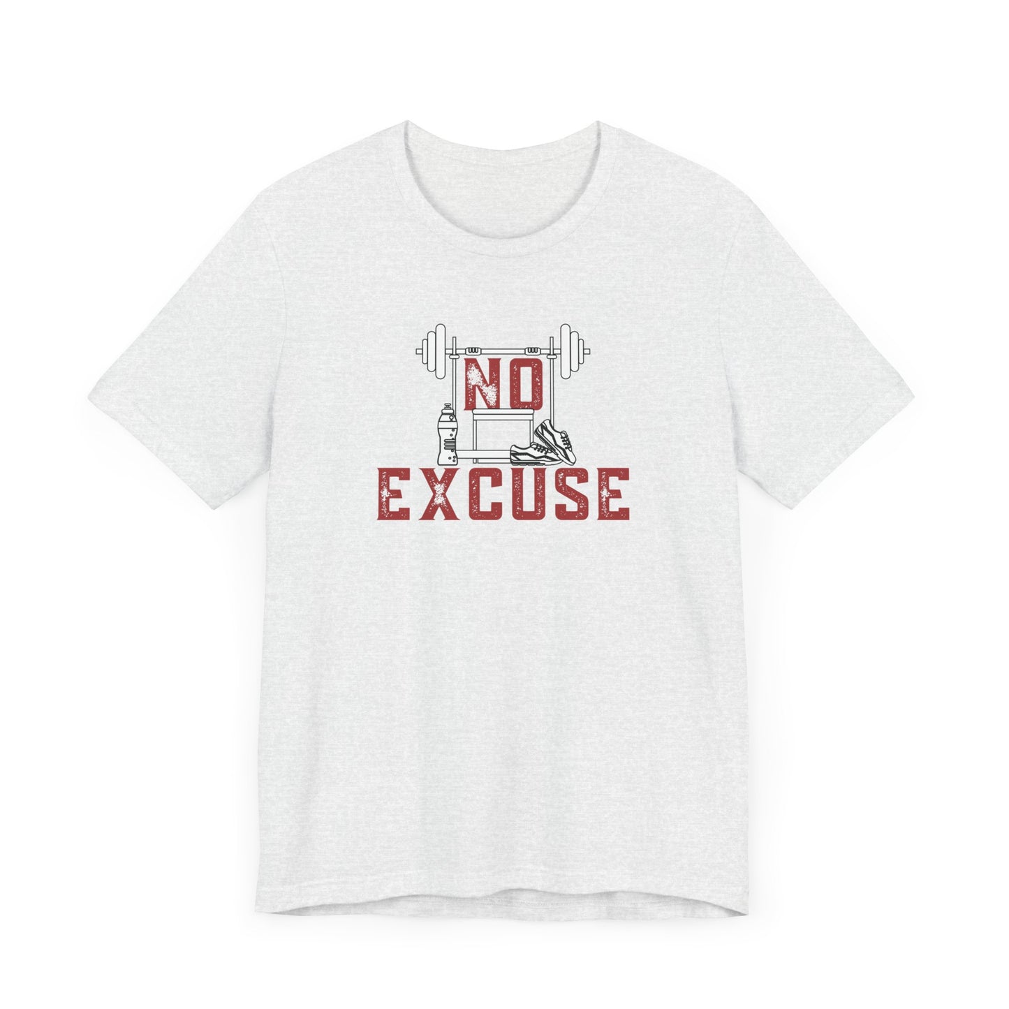 No Excuse (Red) Unisex Jersey Short Sleeve Tee