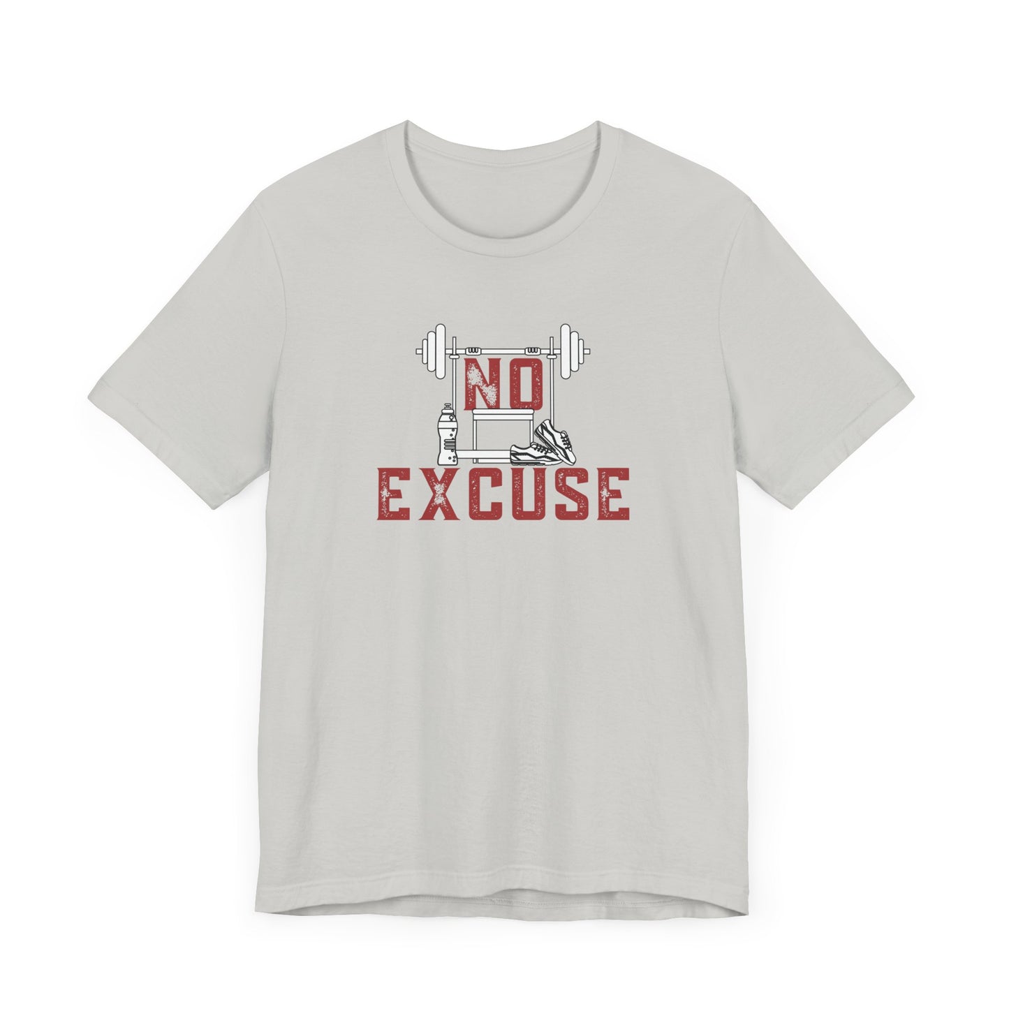 No Excuse (Red) Unisex Jersey Short Sleeve Tee
