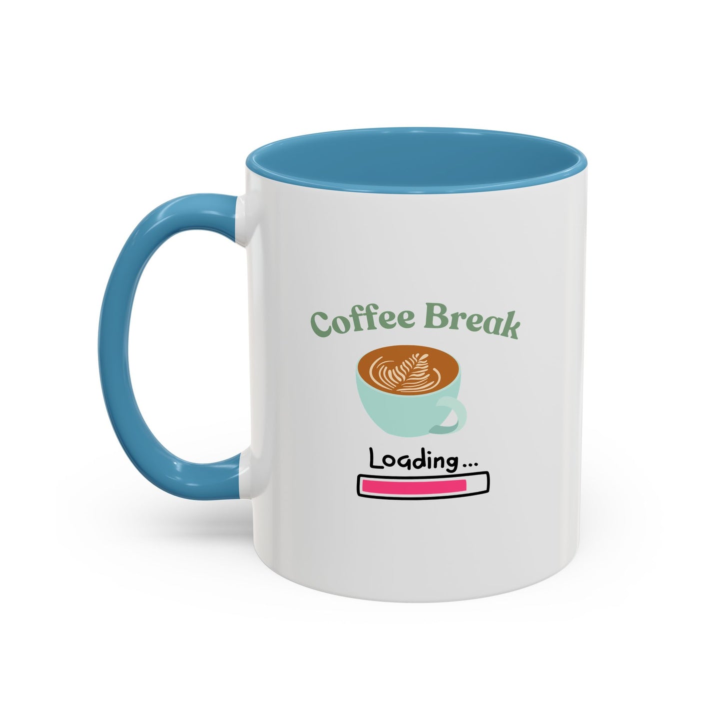 Coffee Break Loading Accent Coffee Mug (11, 15oz)