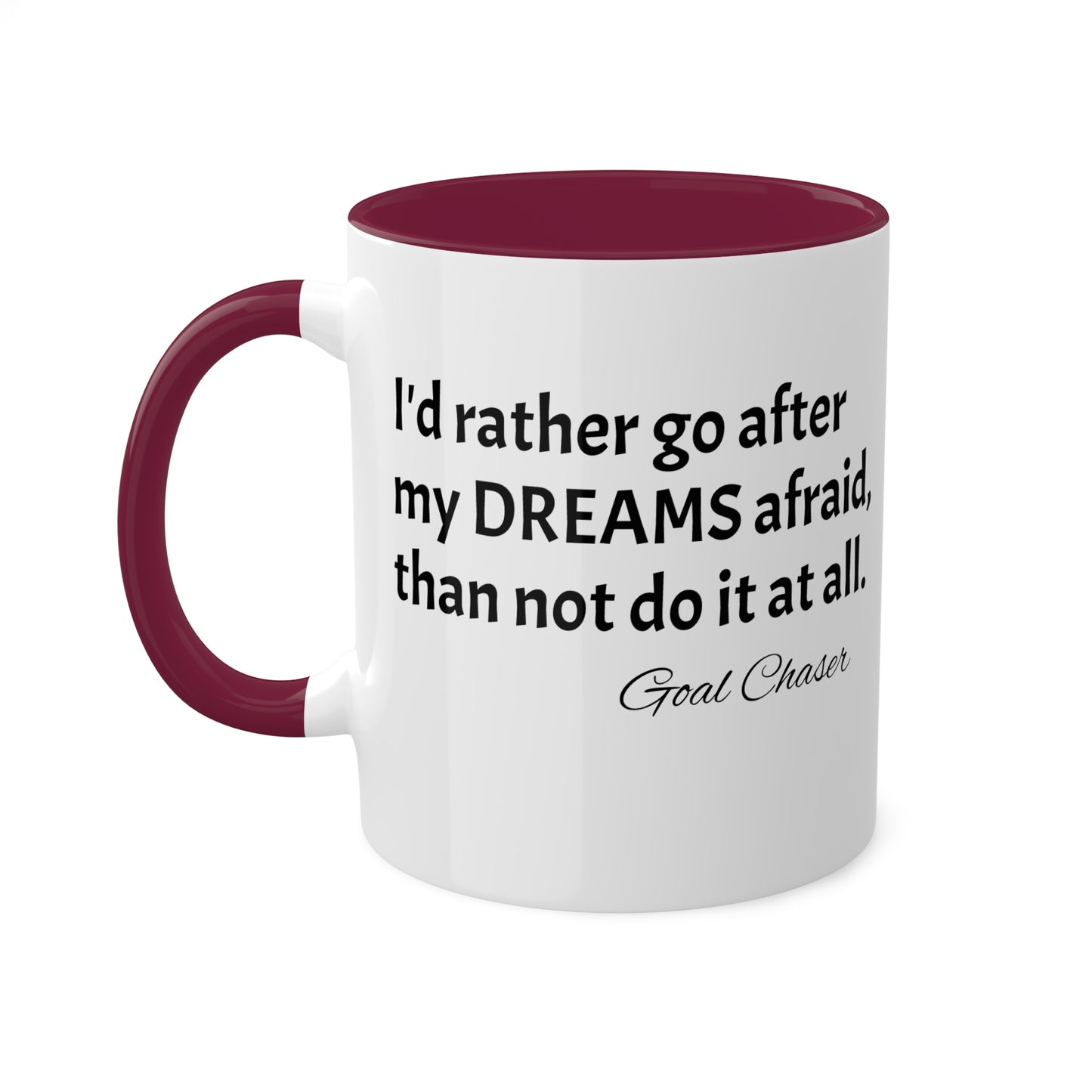 Goal Chaser Colorful Mugs, 11oz