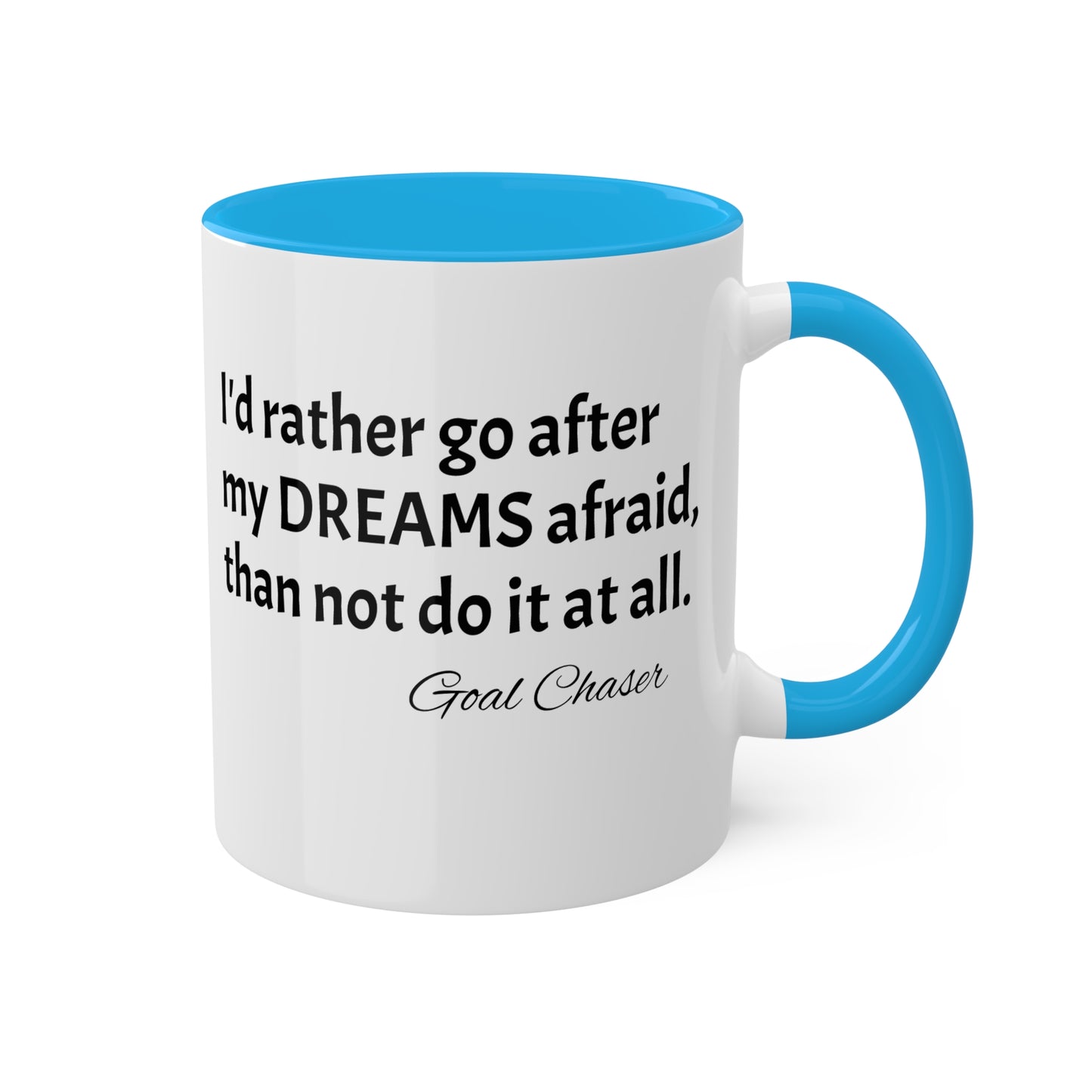 Goal Chaser Colorful Mugs, 11oz