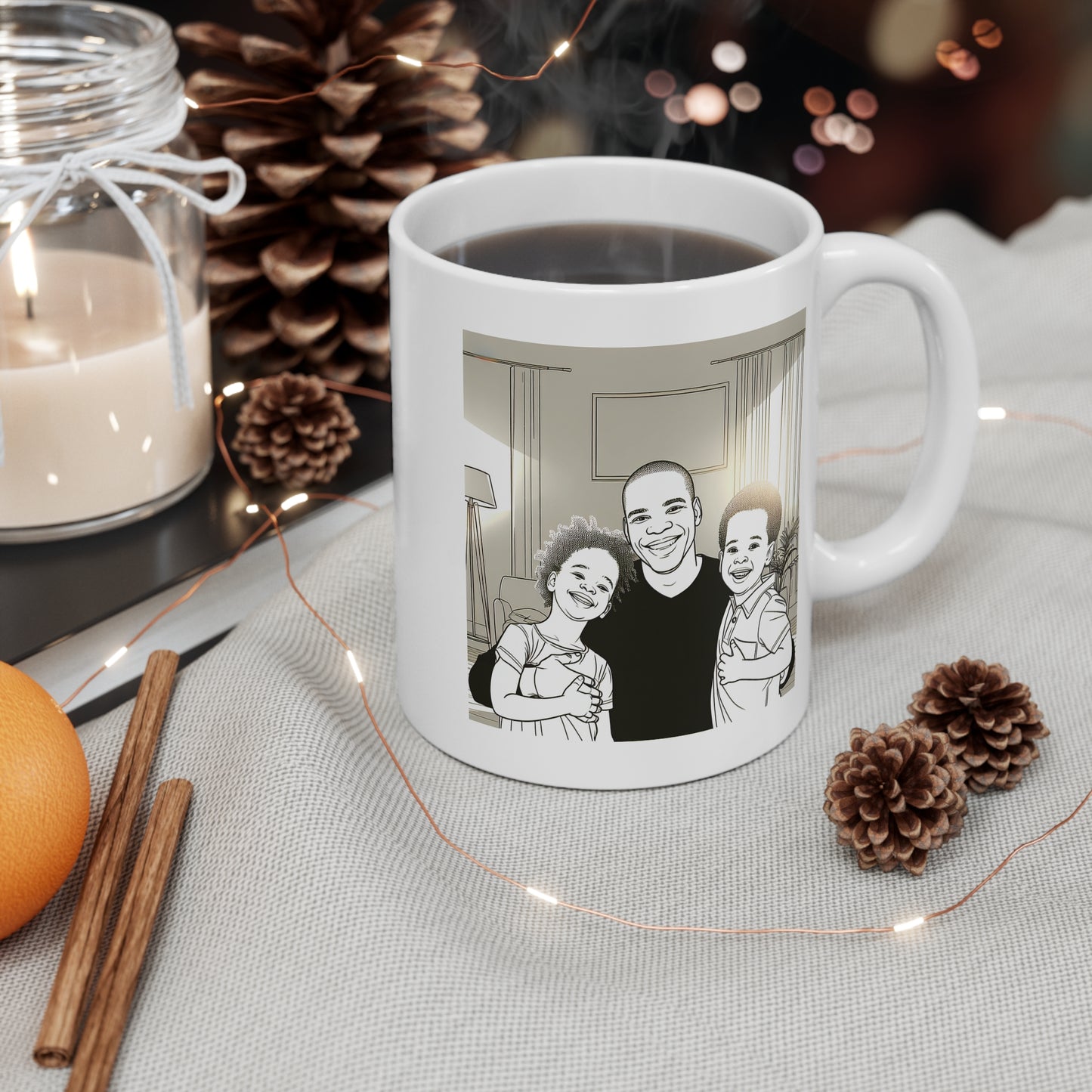 Dad and Children Mug 11oz