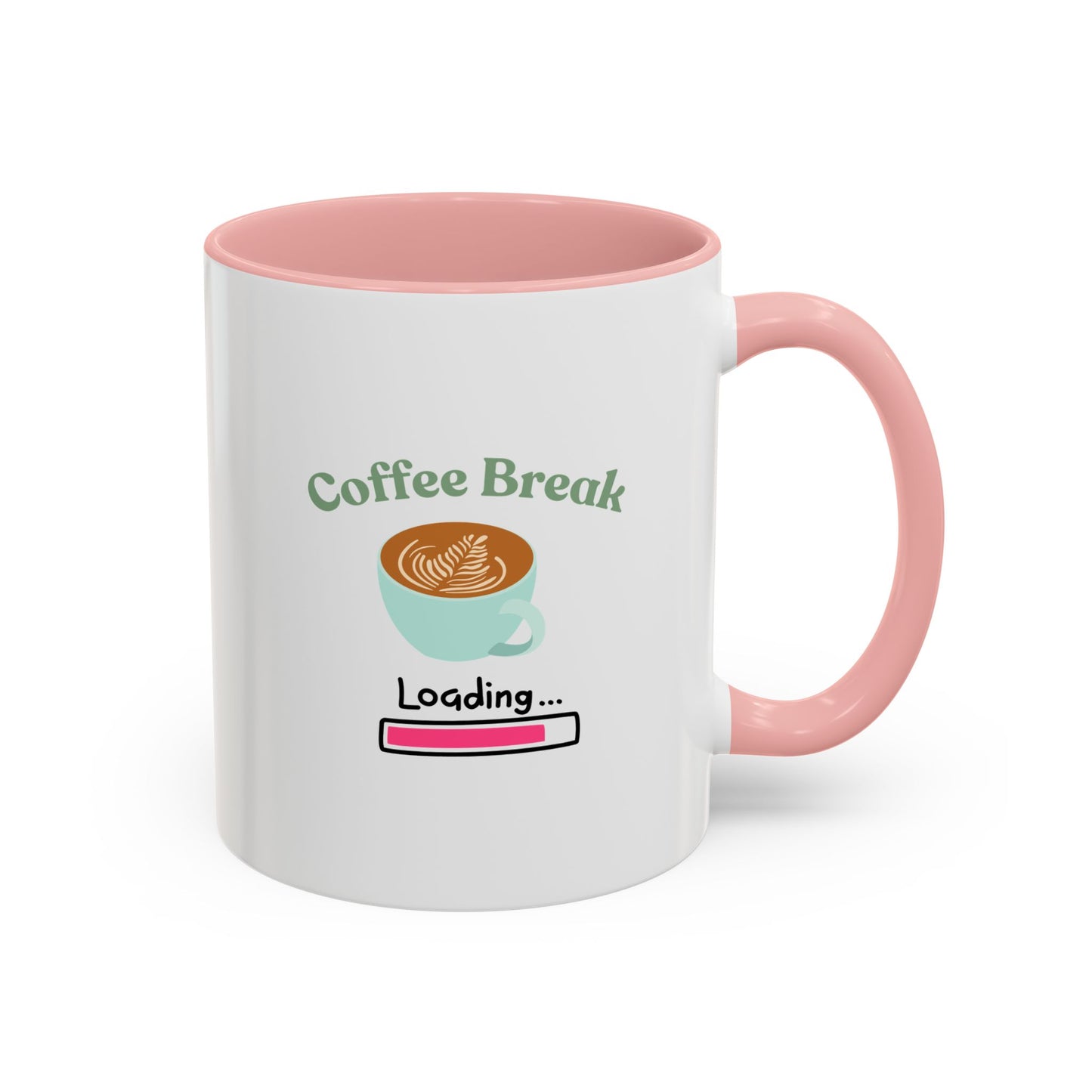 Coffee Break Loading Accent Coffee Mug (11, 15oz)