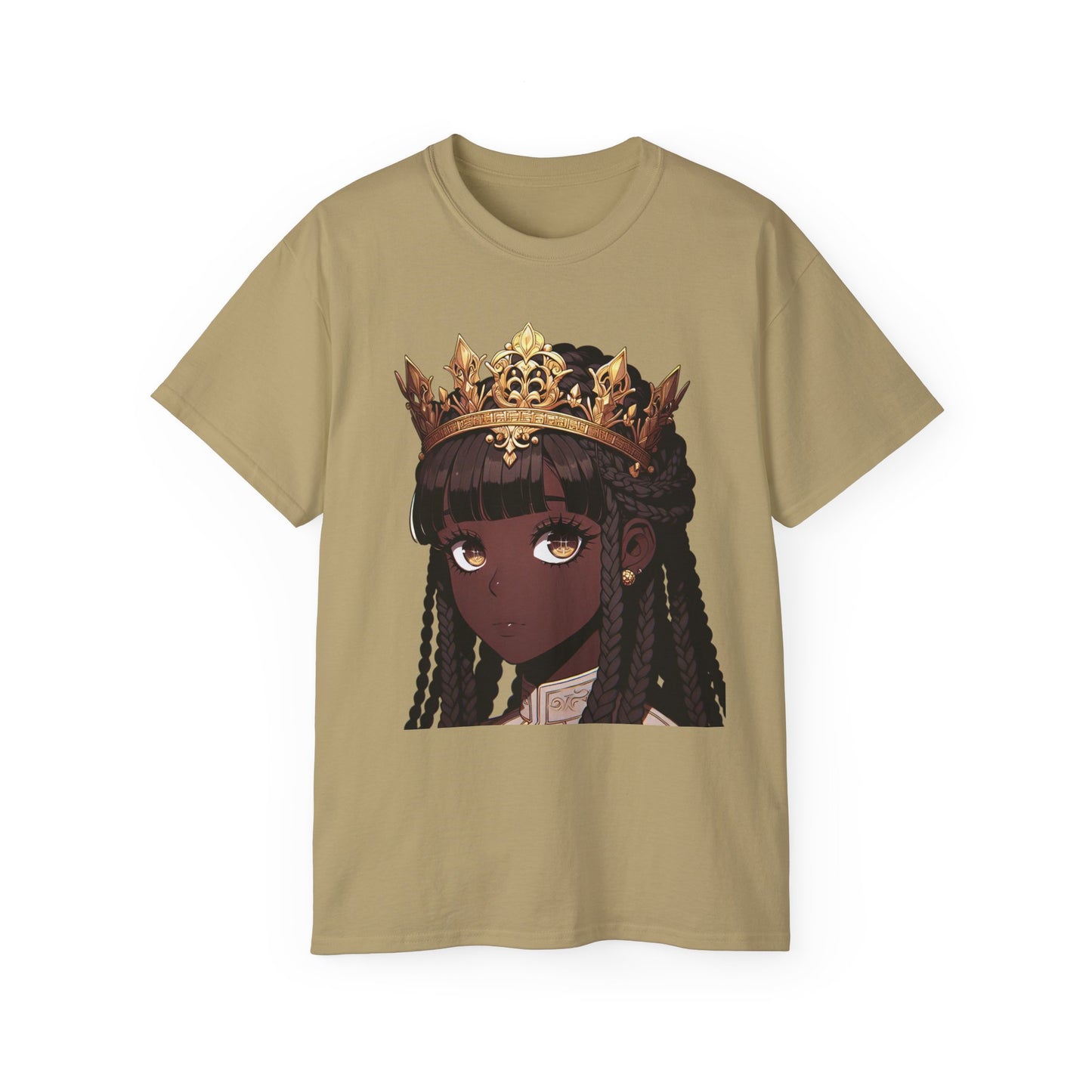 Anime Crowned Beauty Unisex Ultra Cotton Tee - Unique Artistic Design for Self-Expression