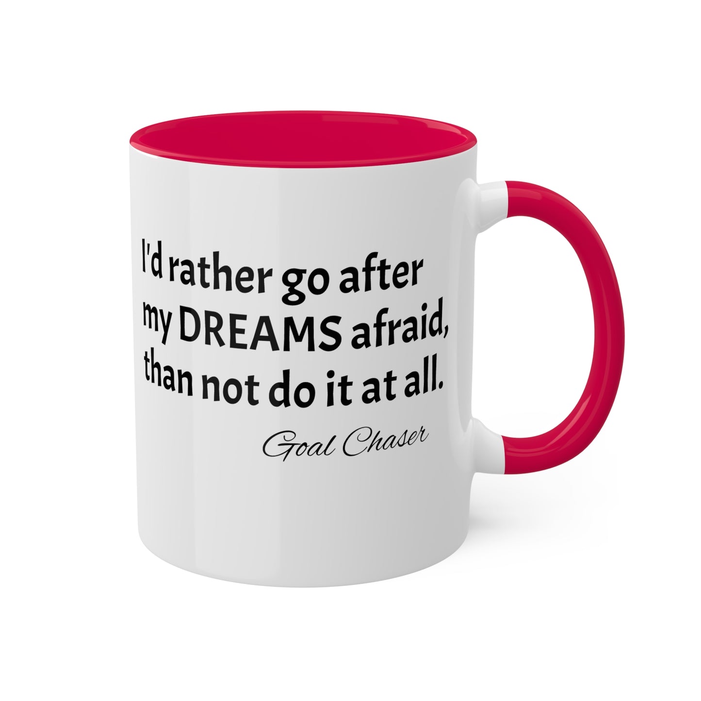 Goal Chaser Colorful Mugs, 11oz