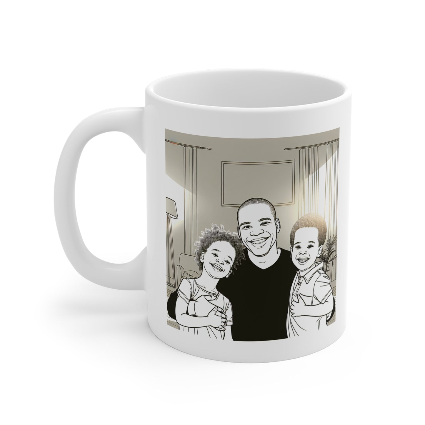 Dad and Children Mug 11oz
