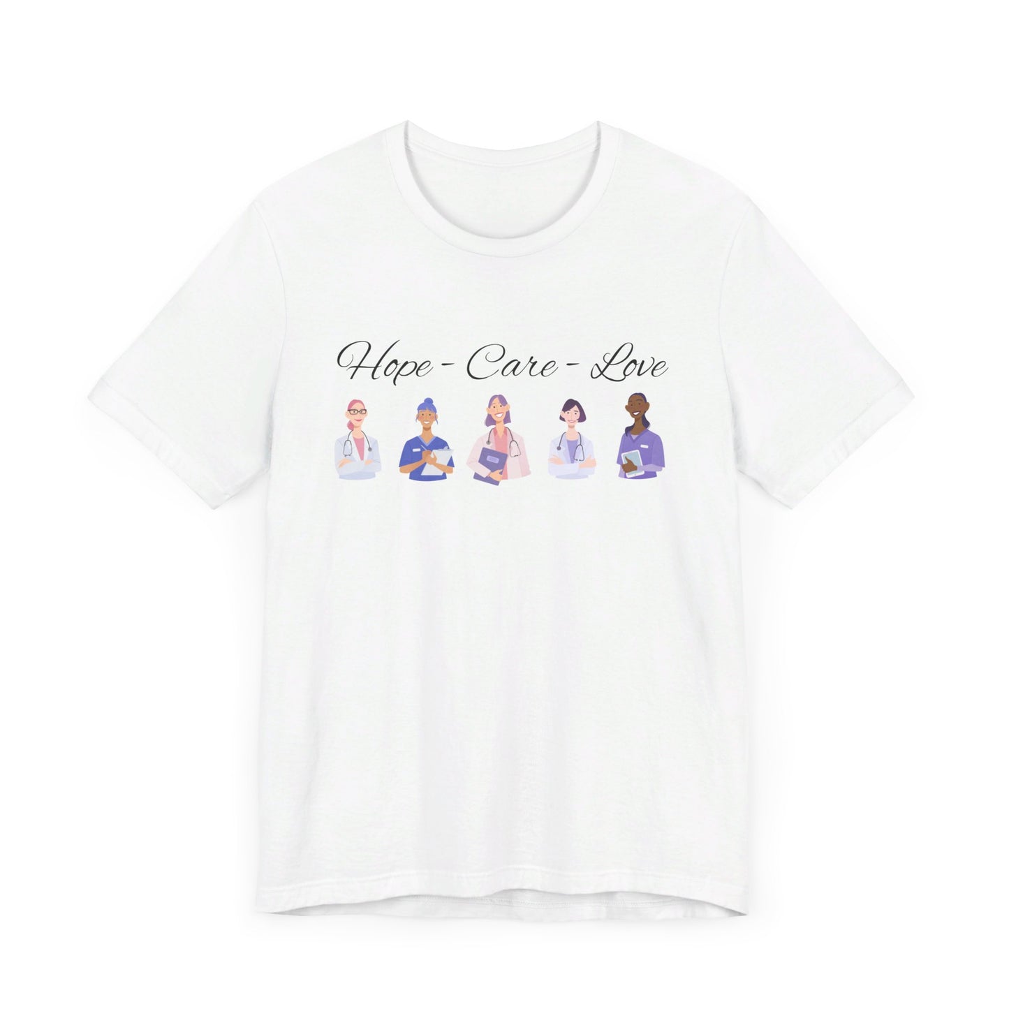 Hope Love Care Unisex Jersey Short Sleeve Tee