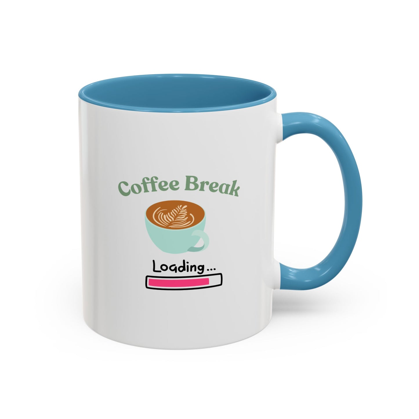 Coffee Break Loading Accent Coffee Mug (11, 15oz)