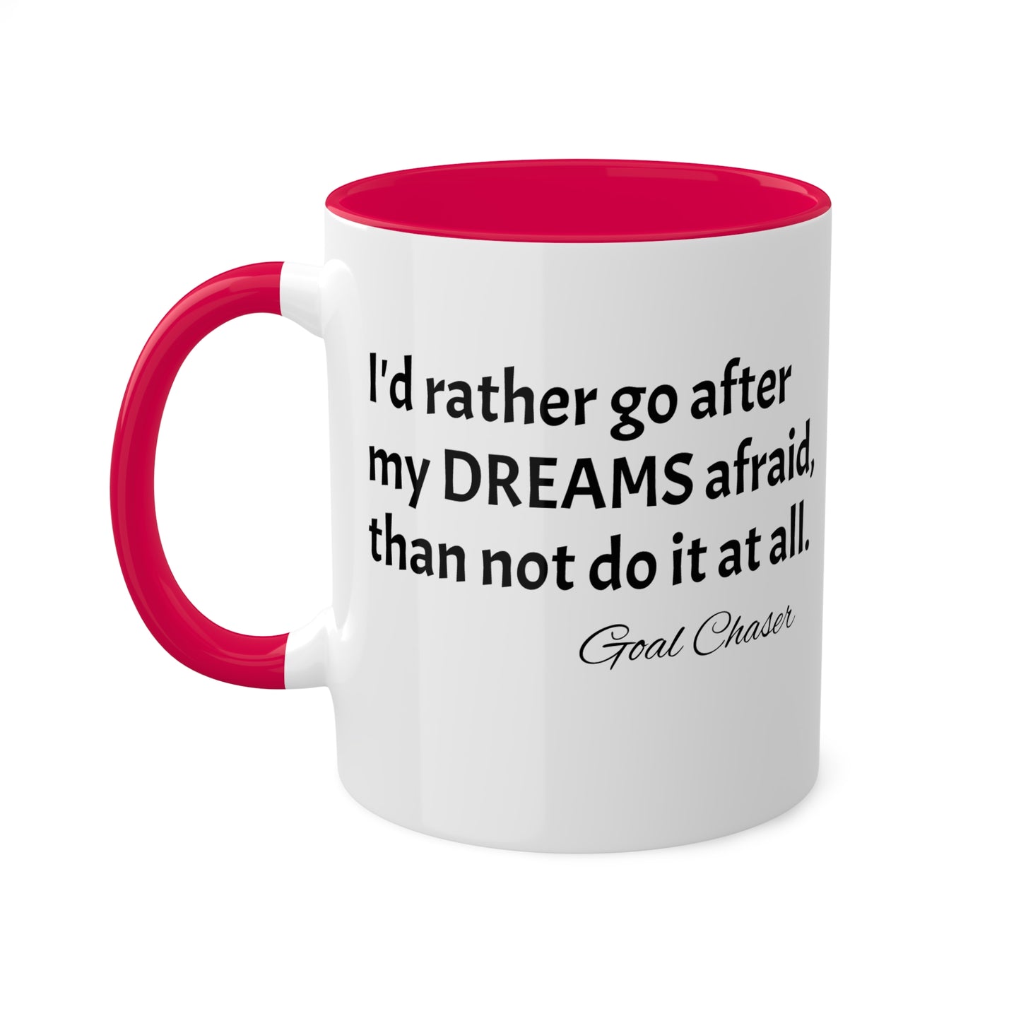 Goal Chaser Colorful Mugs, 11oz