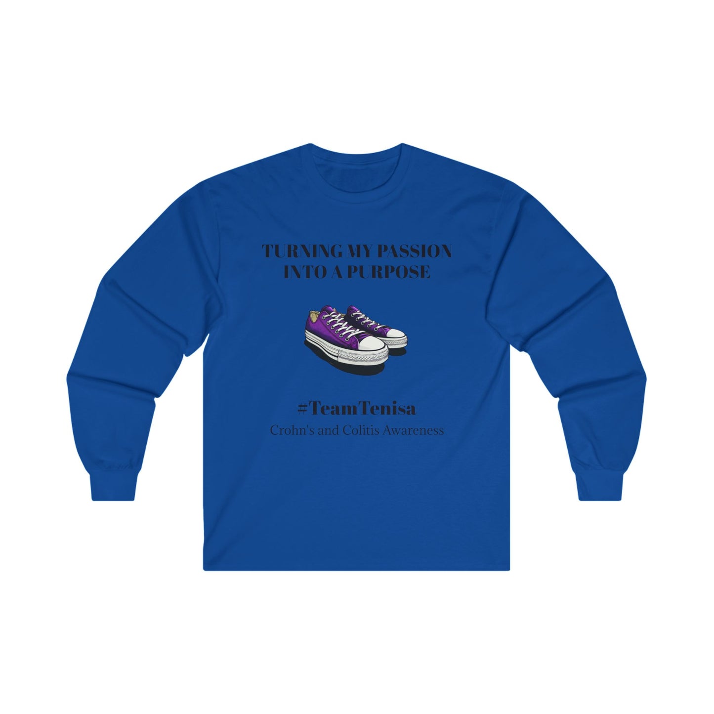 Turning Passion into Purpose Long Sleeve Tee | Crohn's Awareness