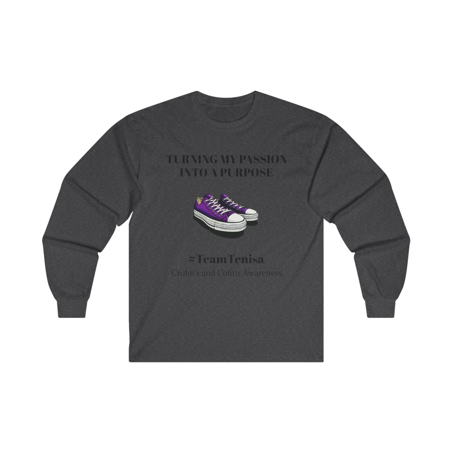 Turning Passion into Purpose Long Sleeve Tee | Crohn's Awareness