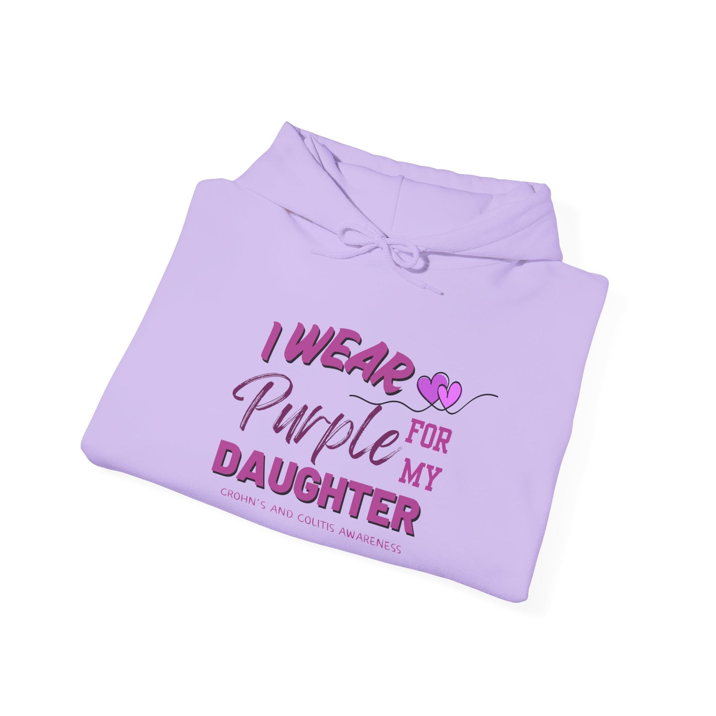 I Wear Purple for My Daughter Hoodie – Awareness and Support Sweatshirt
