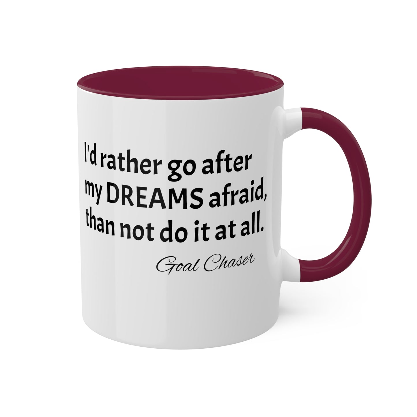 Goal Chaser Colorful Mugs, 11oz