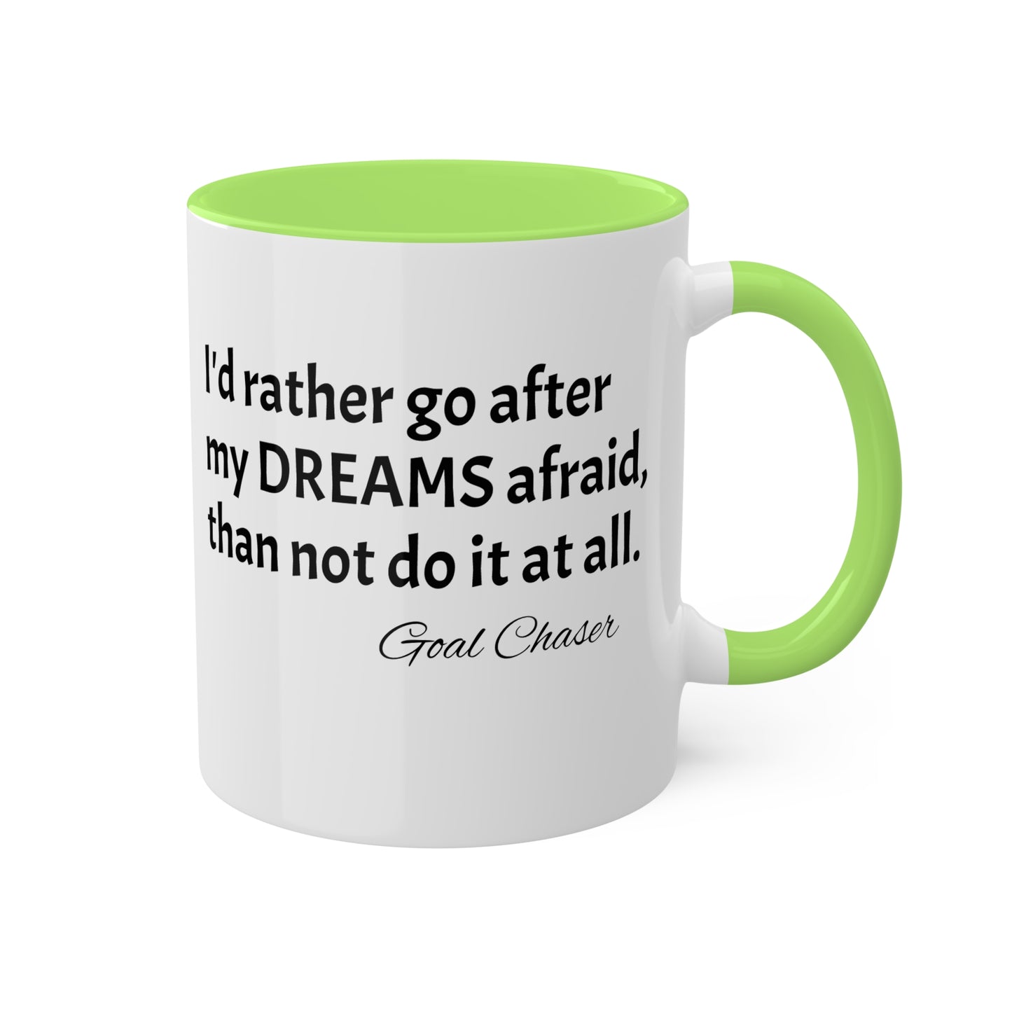 Goal Chaser Colorful Mugs, 11oz