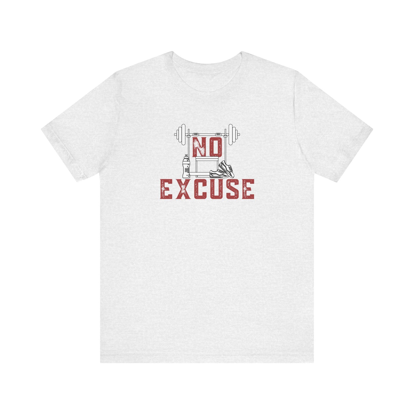 No Excuse (Red) Unisex Jersey Short Sleeve Tee