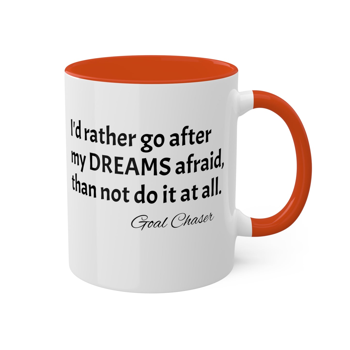 Goal Chaser Colorful Mugs, 11oz