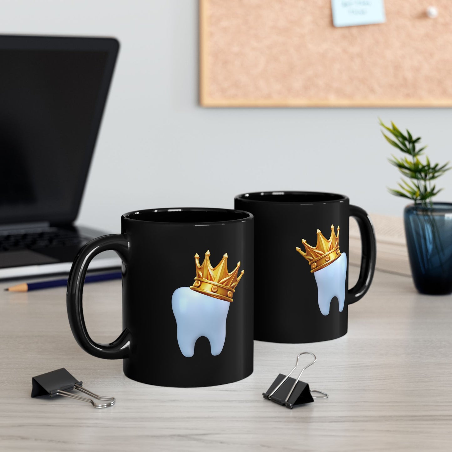 King Molar Black Mug (11oz, 15oz)