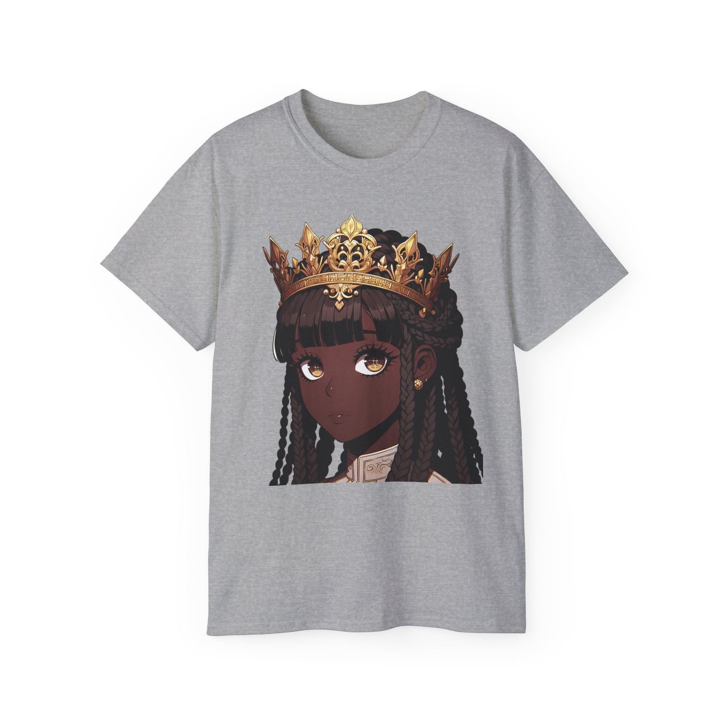 Anime Crowned Beauty Unisex Ultra Cotton Tee - Unique Artistic Design for Self-Expression