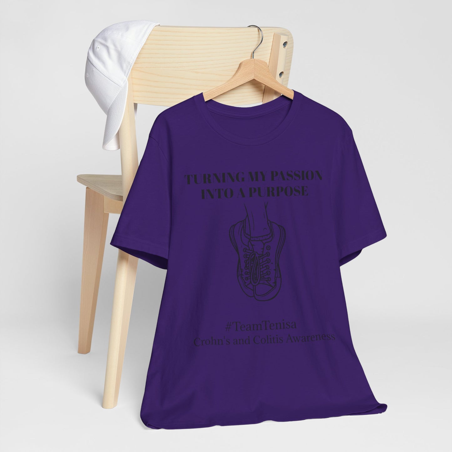 Crohn's Awareness Unisex Tee - 'Turning My Passion Into A Purpose'