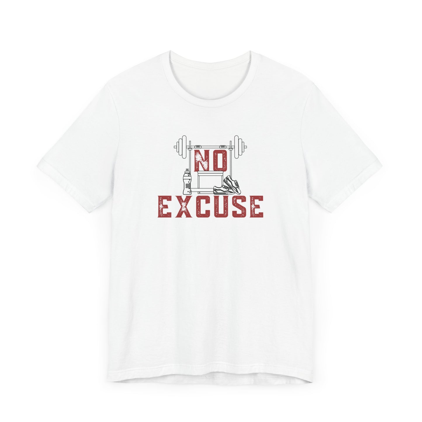 No Excuse (Red) Unisex Jersey Short Sleeve Tee