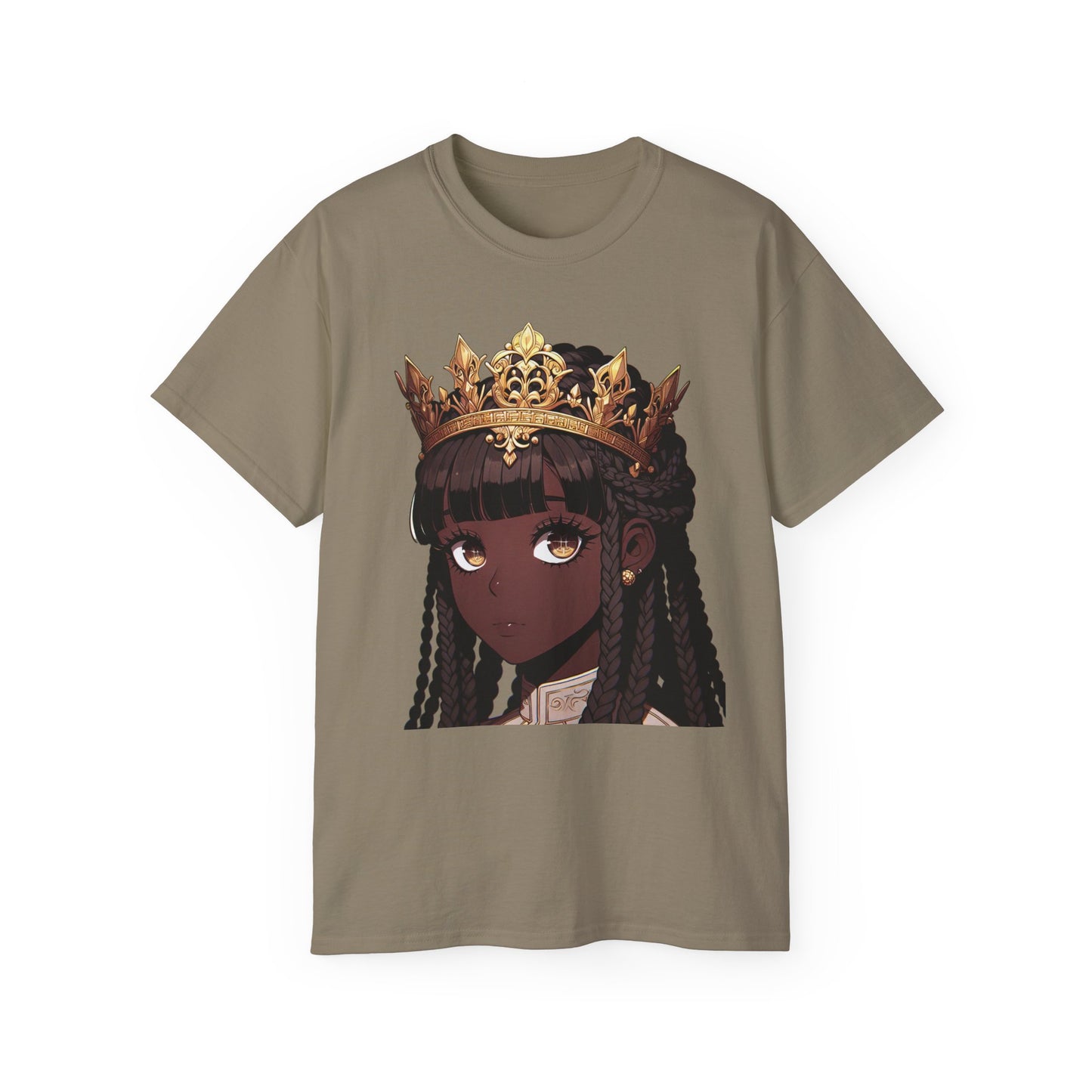 Anime Crowned Beauty Unisex Ultra Cotton Tee - Unique Artistic Design for Self-Expression