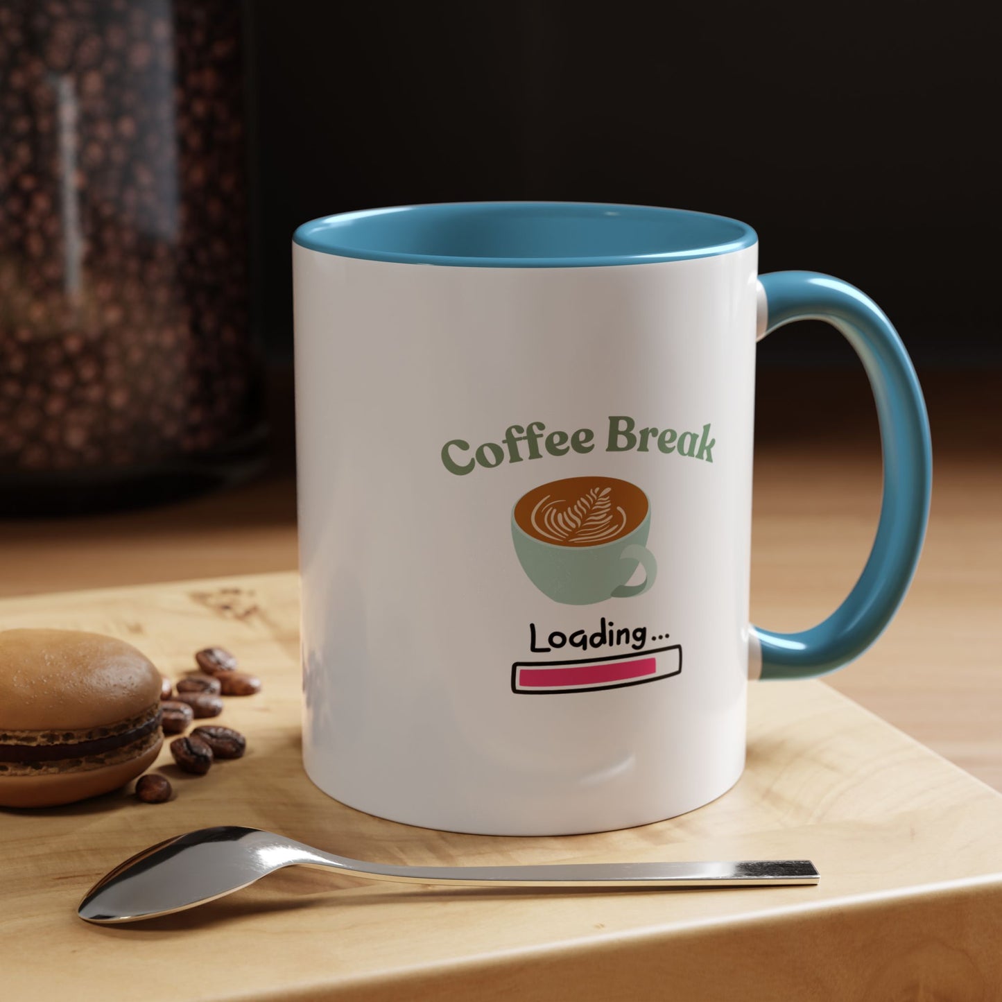 Coffee Break Loading Accent Coffee Mug (11, 15oz)