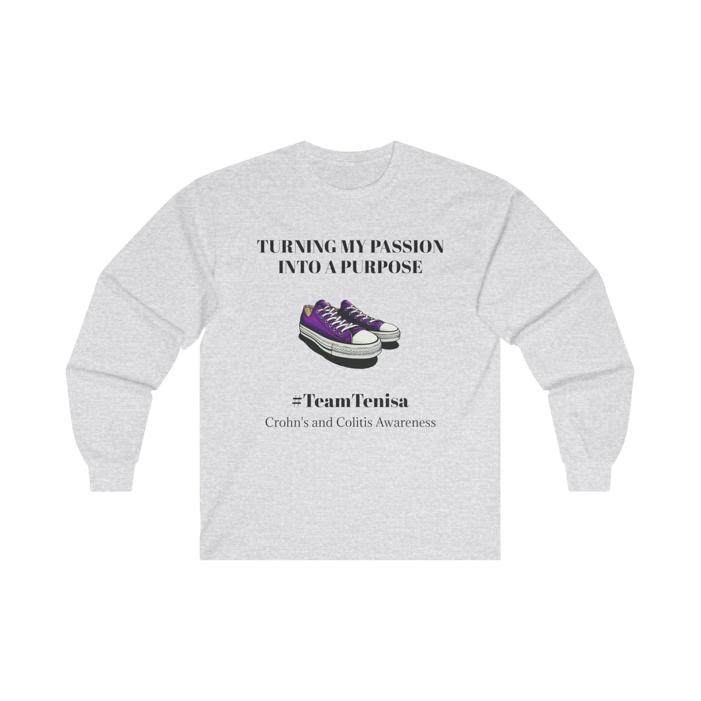 Turning Passion into Purpose Long Sleeve Tee | Crohn's Awareness