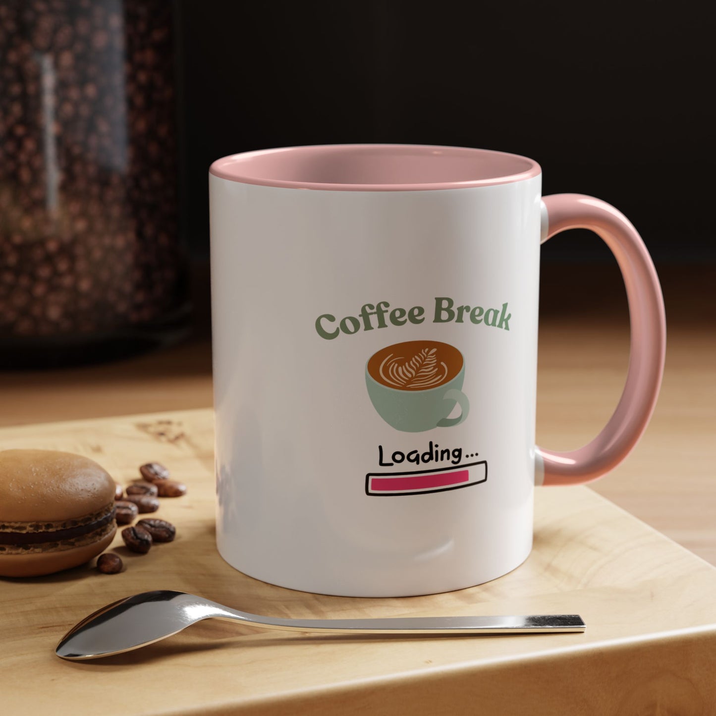 Coffee Break Loading Accent Coffee Mug (11, 15oz)