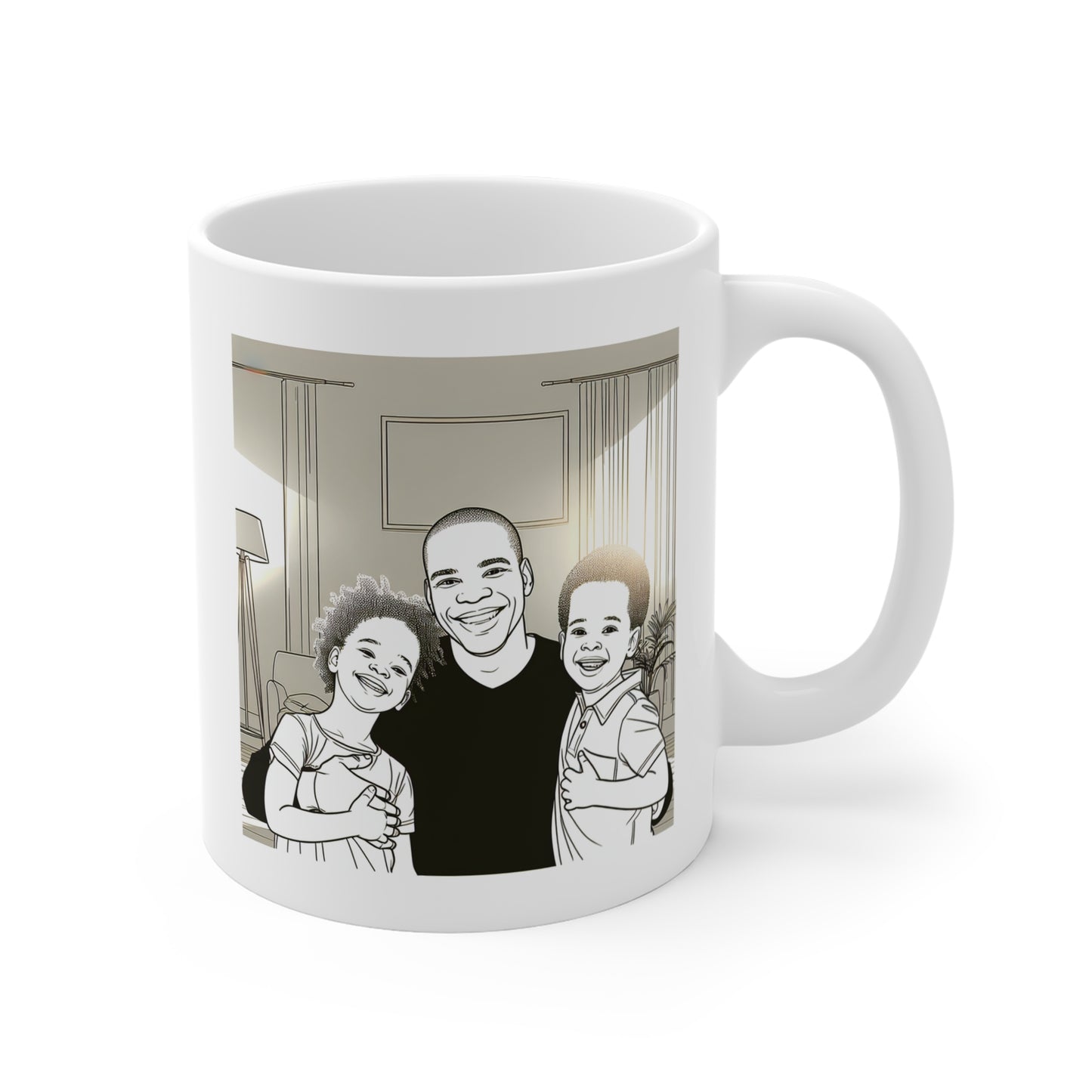 Dad and Children Mug 11oz