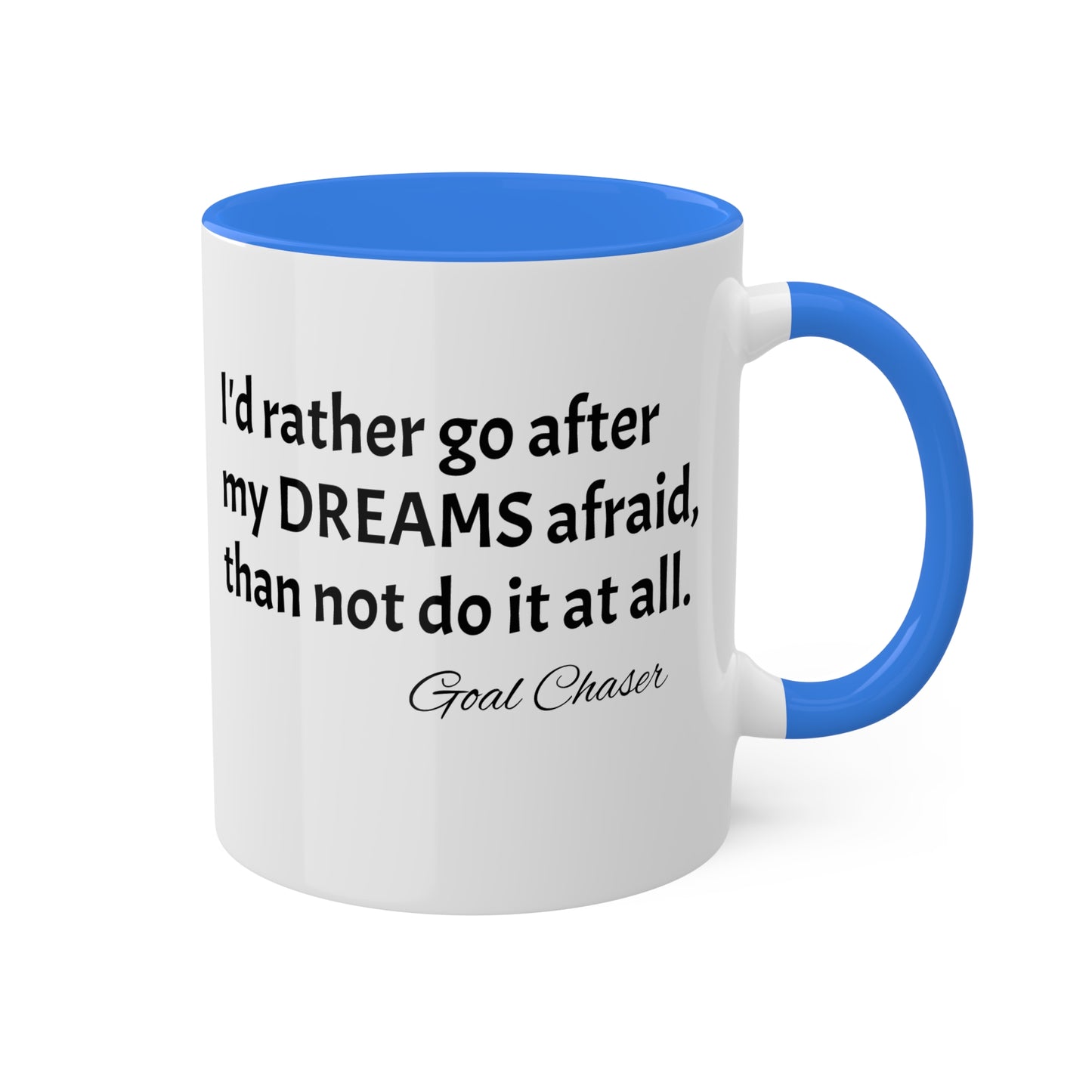 Goal Chaser Colorful Mugs, 11oz