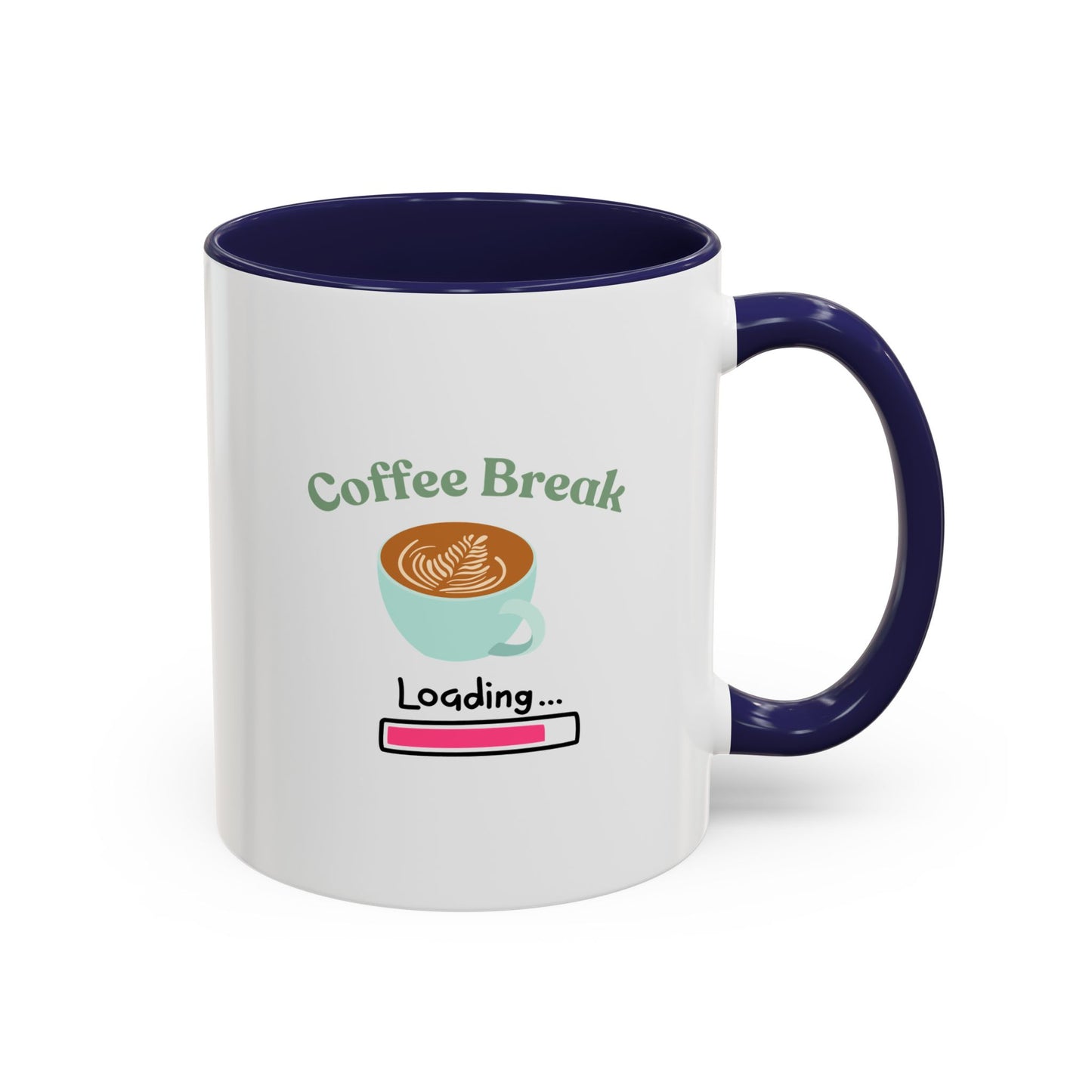 Coffee Break Loading Accent Coffee Mug (11, 15oz)