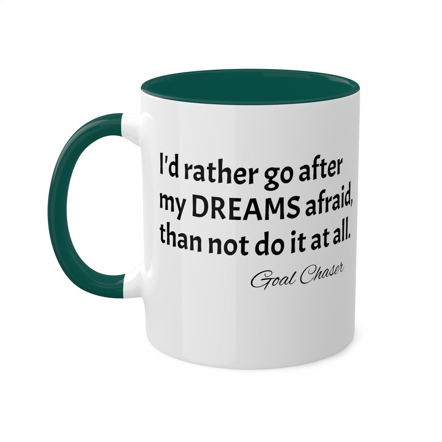 Goal Chaser Colorful Mugs, 11oz