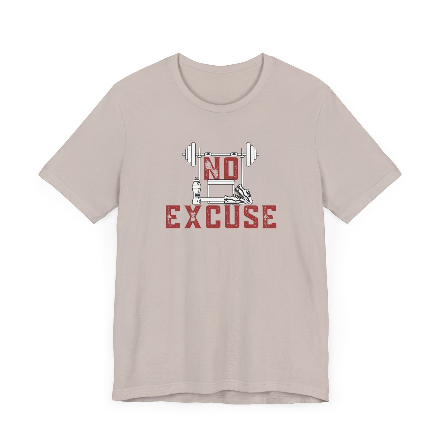 No Excuse (Red) Unisex Jersey Short Sleeve Tee