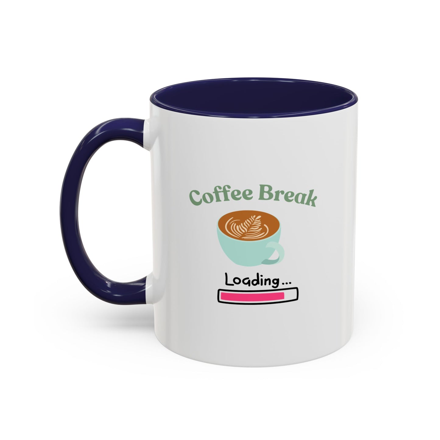 Coffee Break Loading Accent Coffee Mug (11, 15oz)