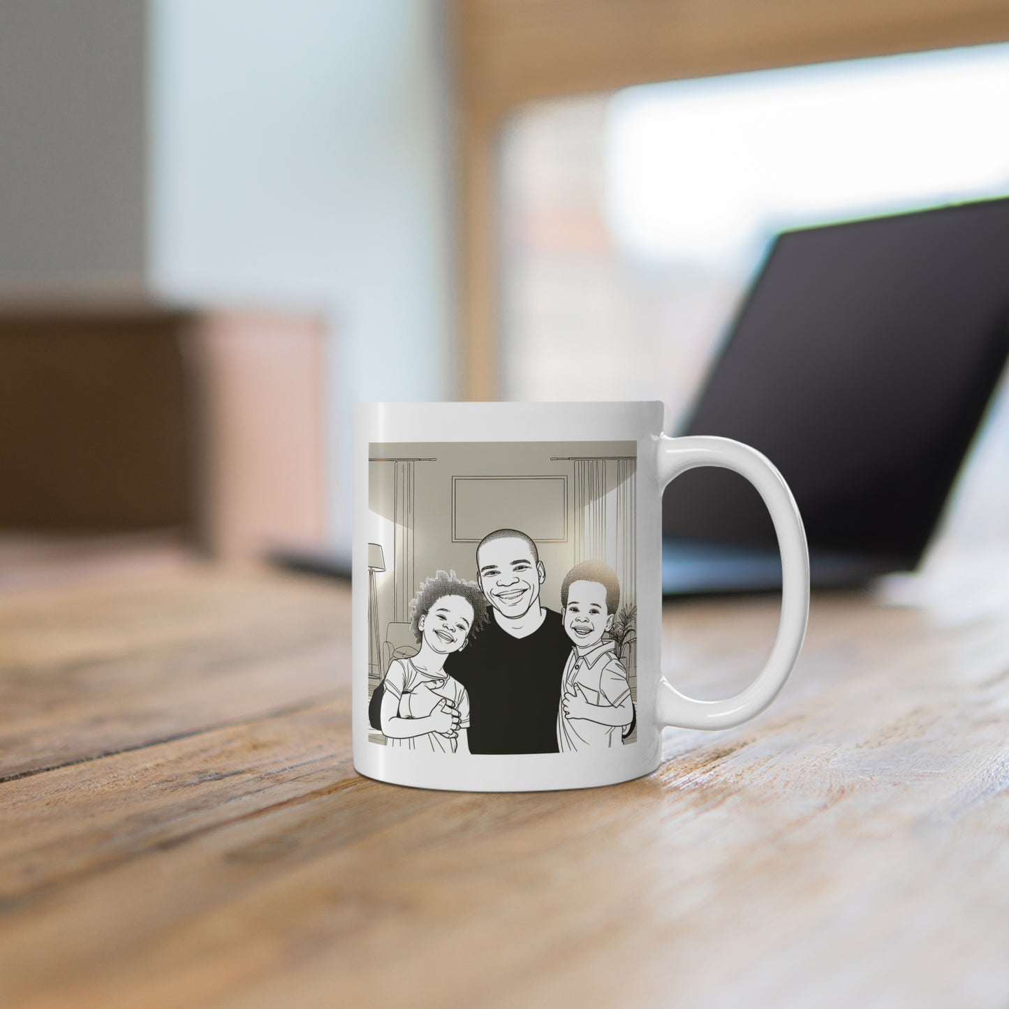 Dad and Children Mug 11oz