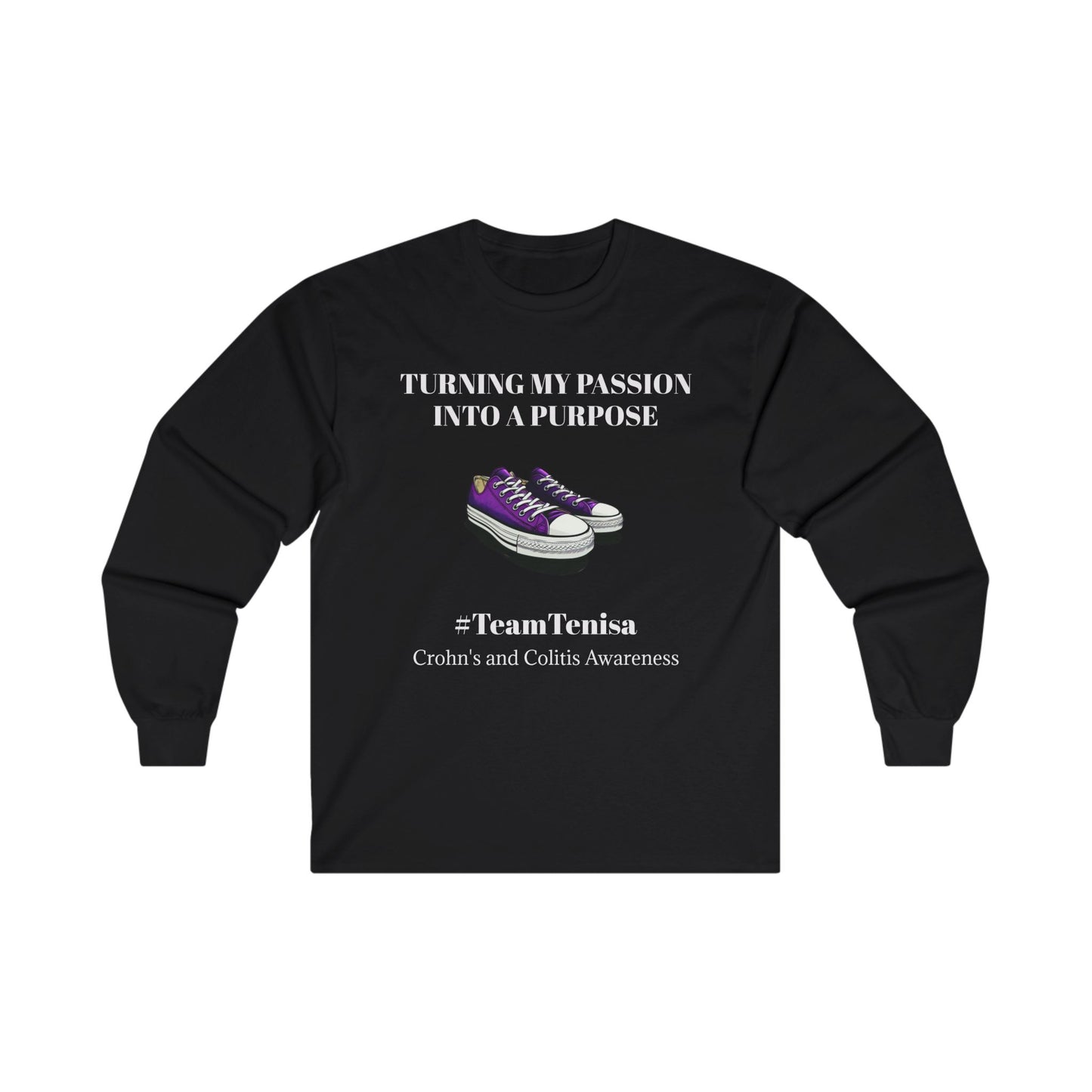 Turning Passion into Purpose Long Sleeve Tee | Crohn's Awareness