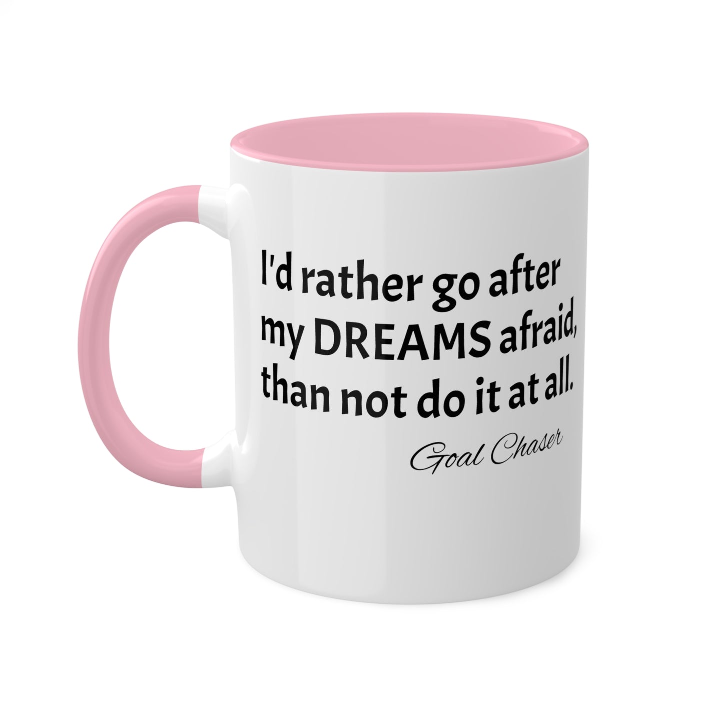 Goal Chaser Colorful Mugs, 11oz