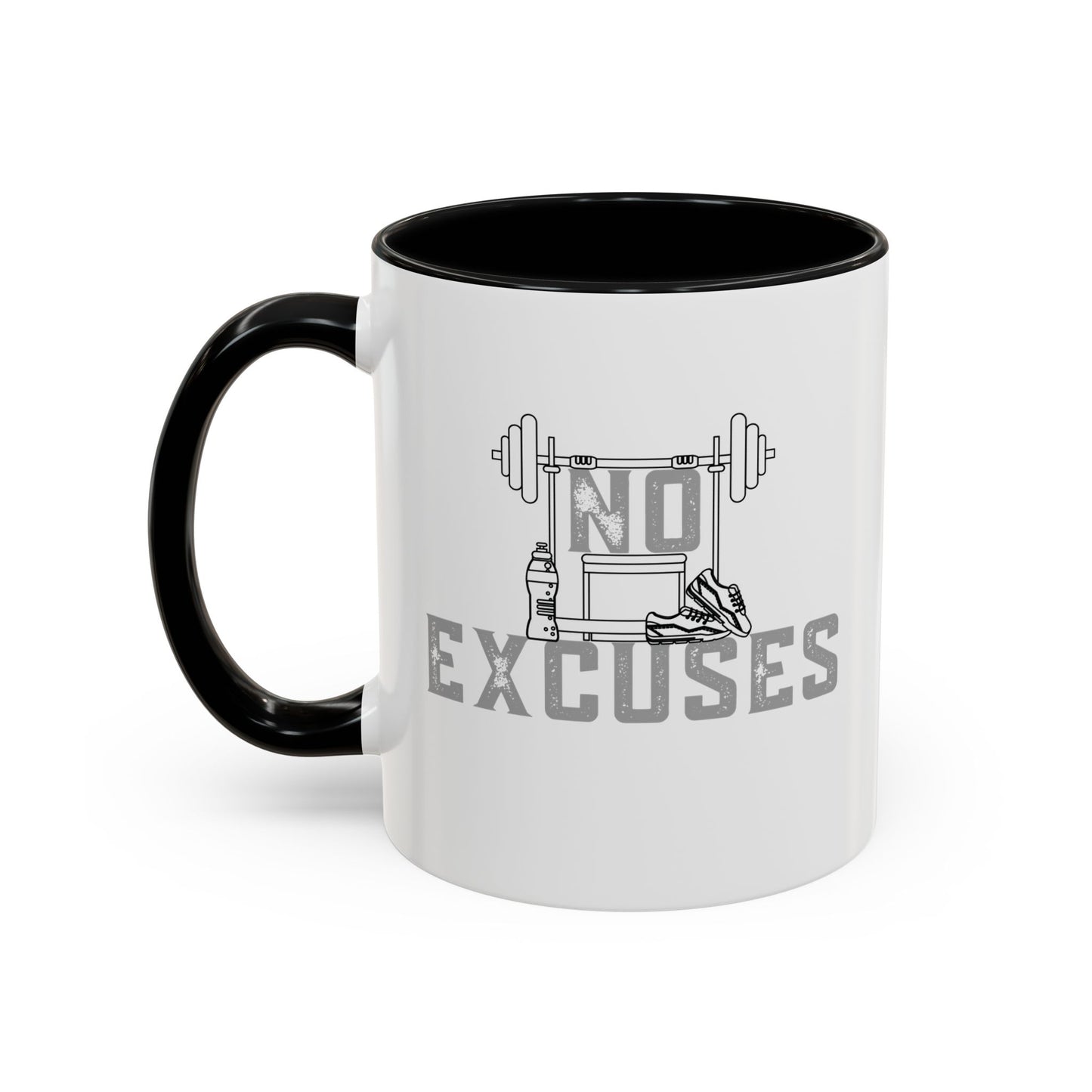 No Excuses Accent Coffee Mug (11, 15oz)