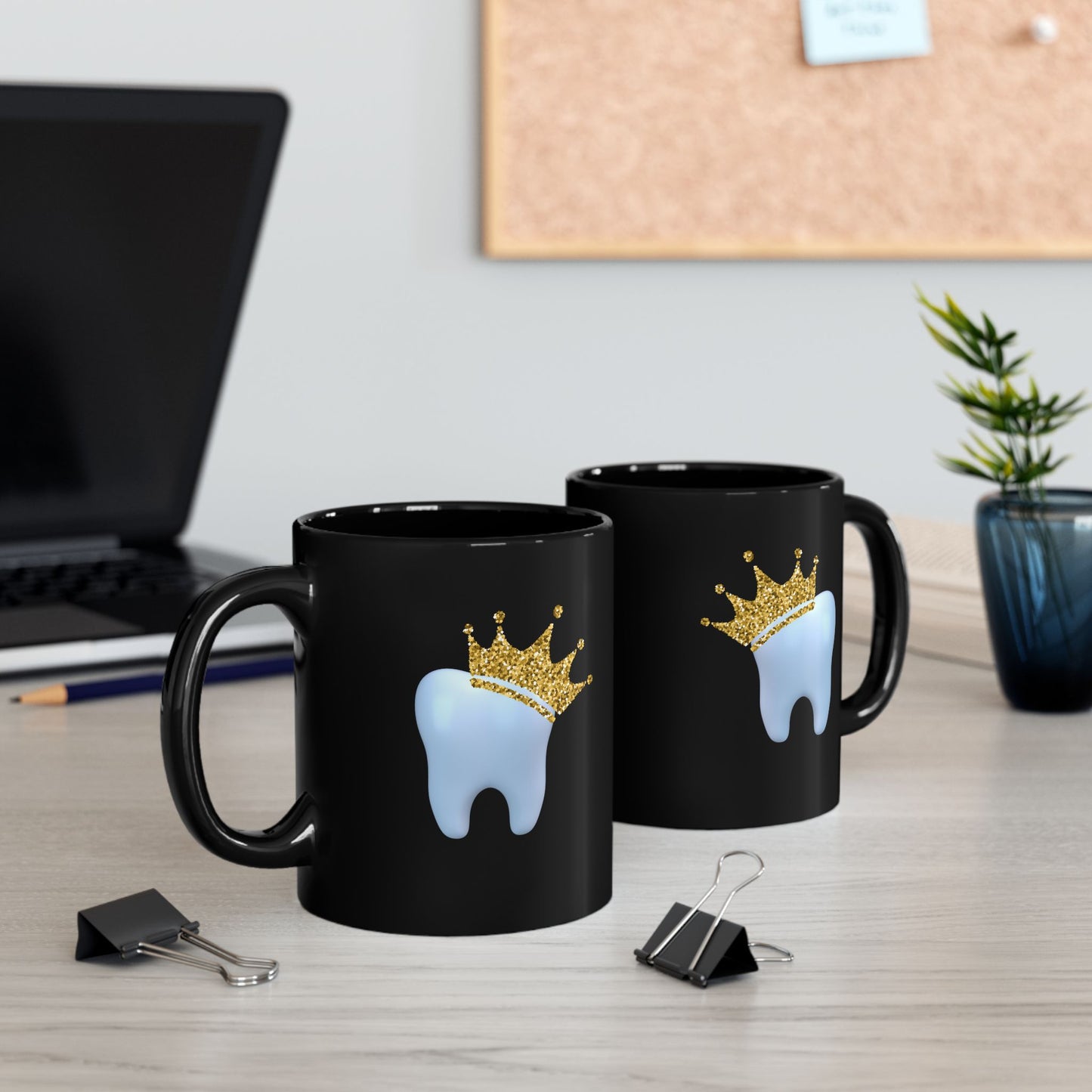 Queen Molar Black Mug (11oz, 15oz)
