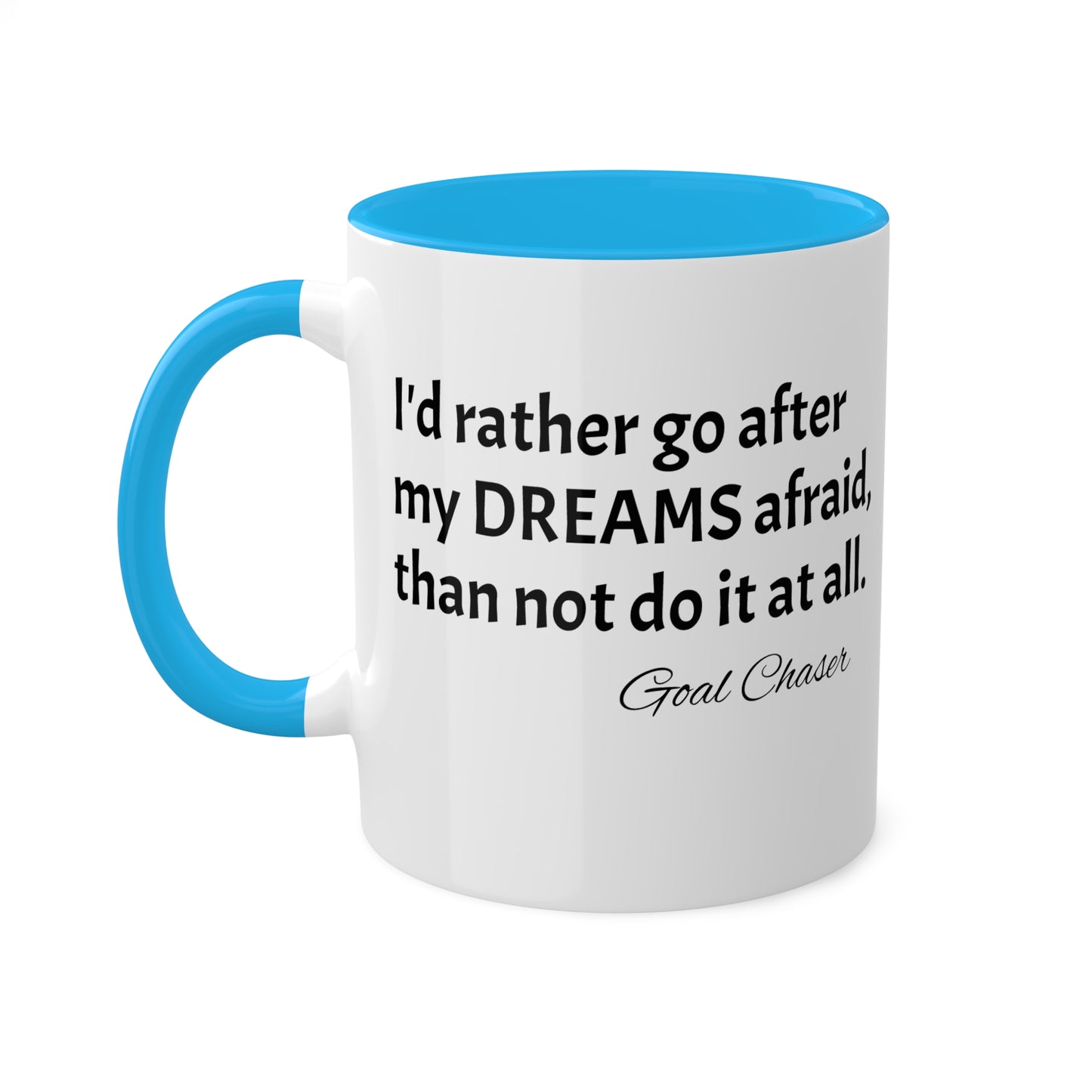 Goal Chaser Colorful Mugs, 11oz