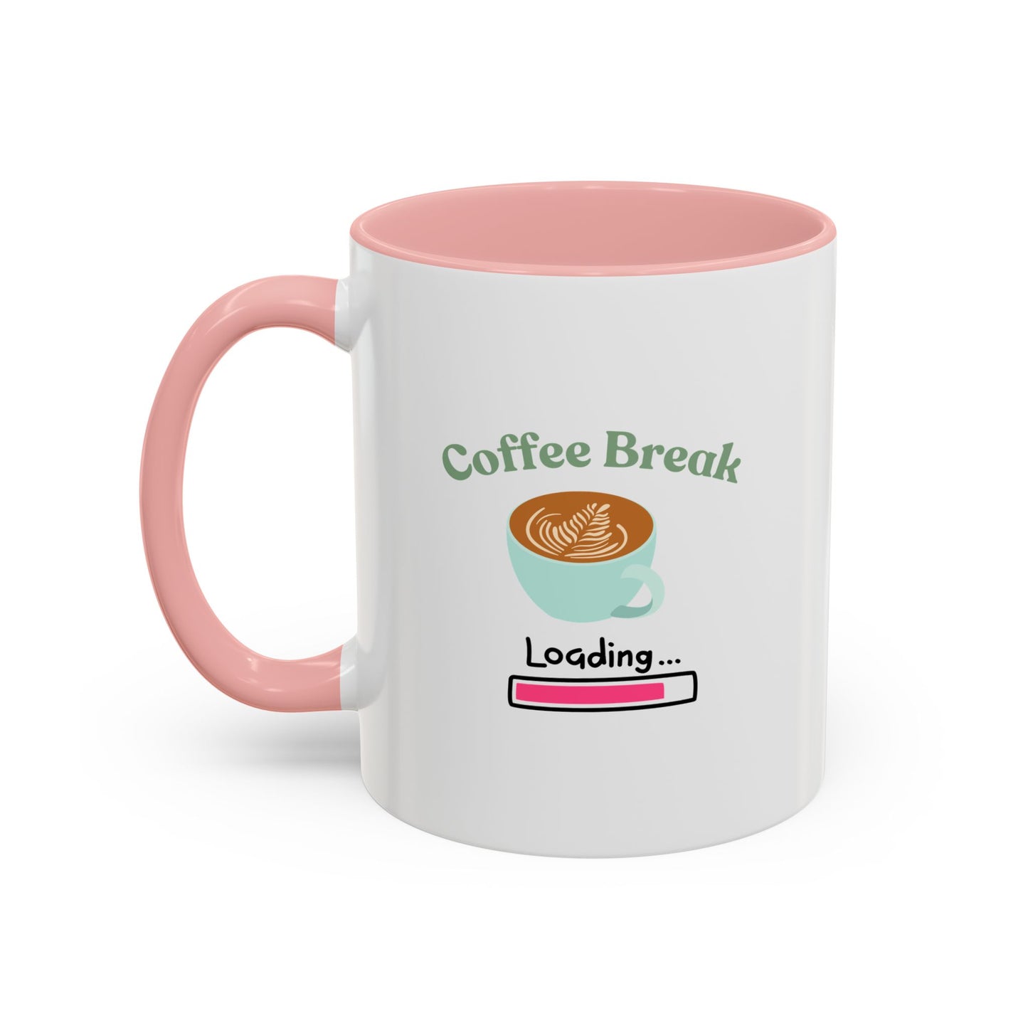 Coffee Break Loading Accent Coffee Mug (11, 15oz)