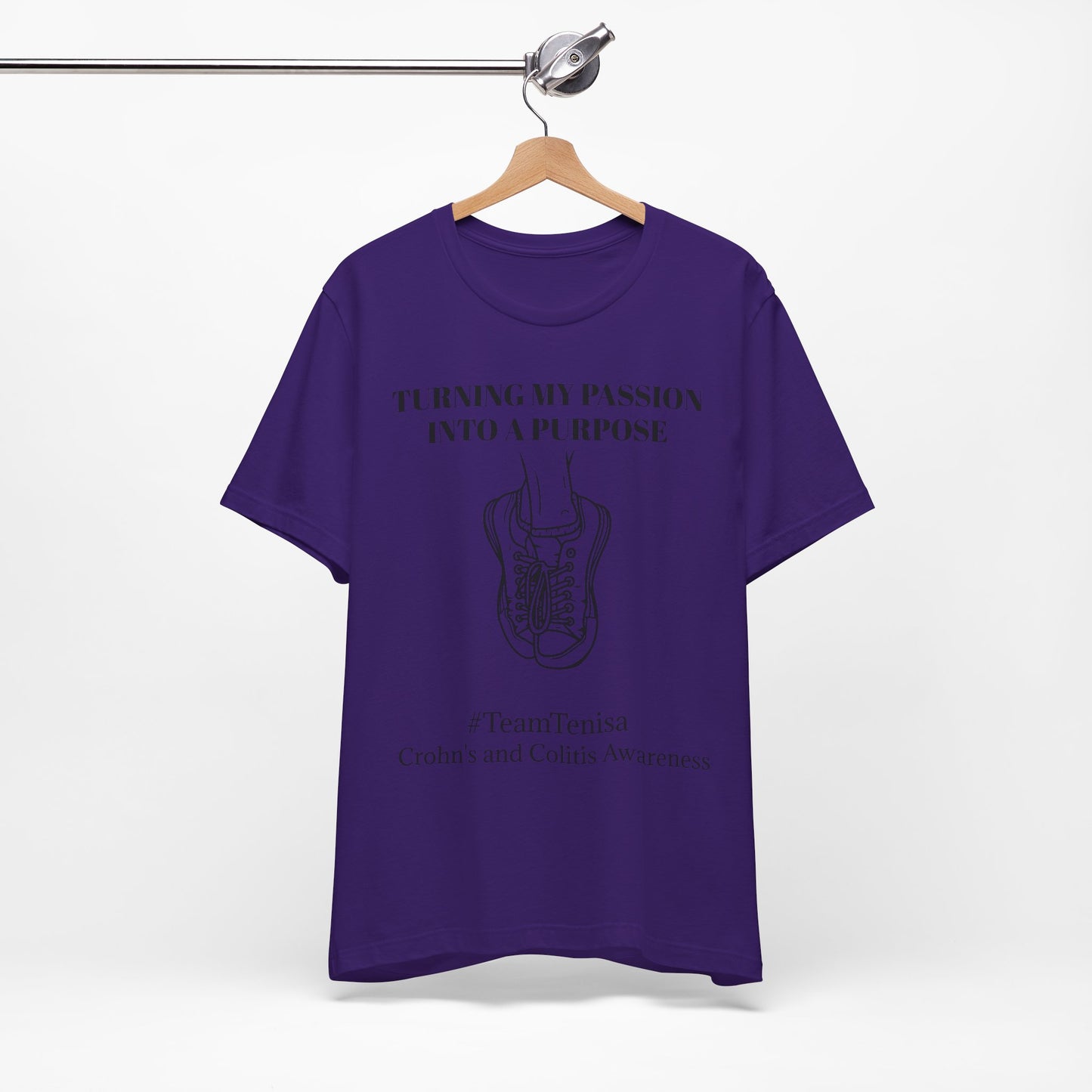 Crohn's Awareness Unisex Tee - 'Turning My Passion Into A Purpose'