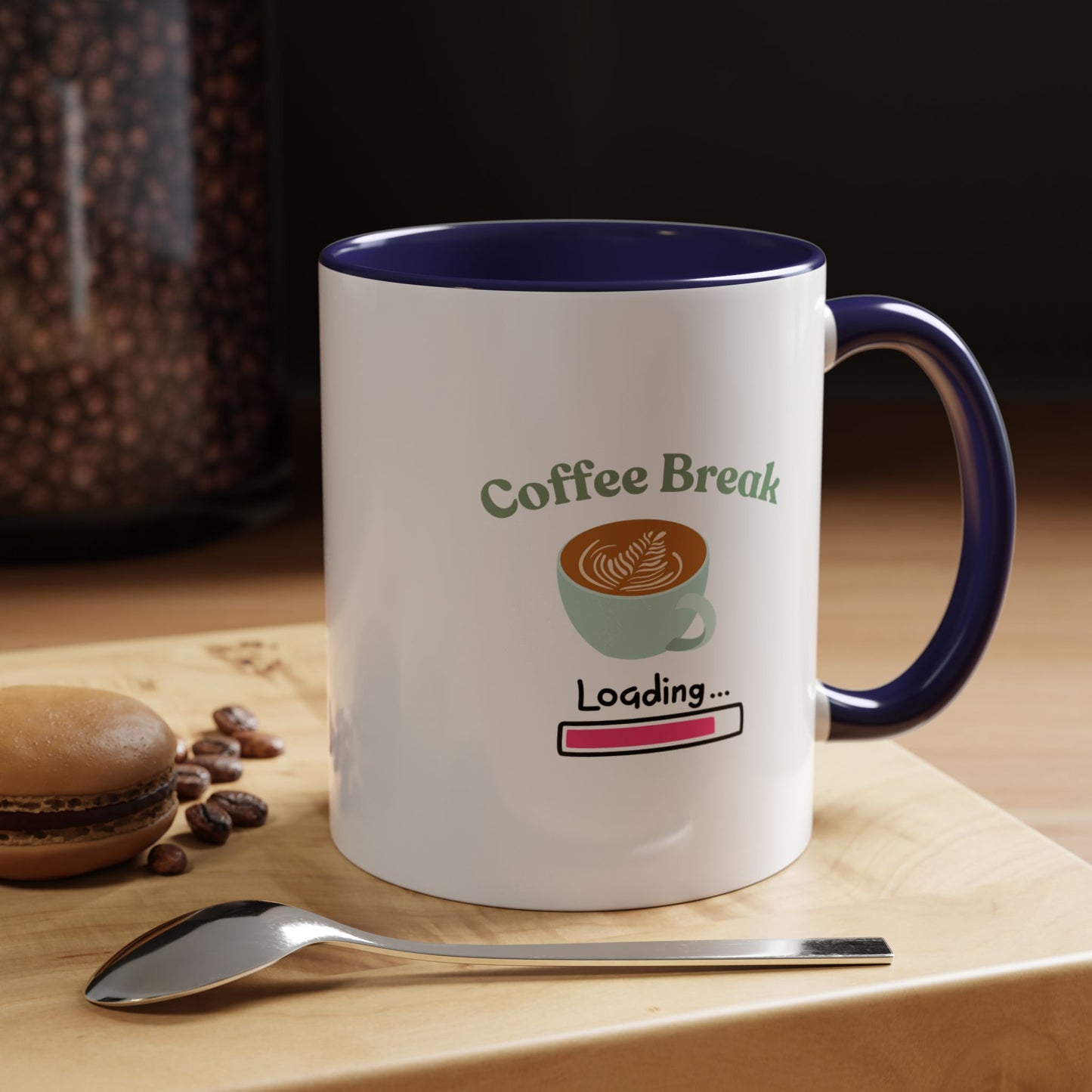 Coffee Break Loading Accent Coffee Mug (11, 15oz)