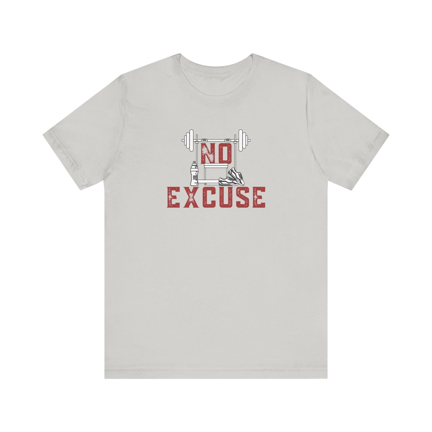 No Excuse (Red) Unisex Jersey Short Sleeve Tee