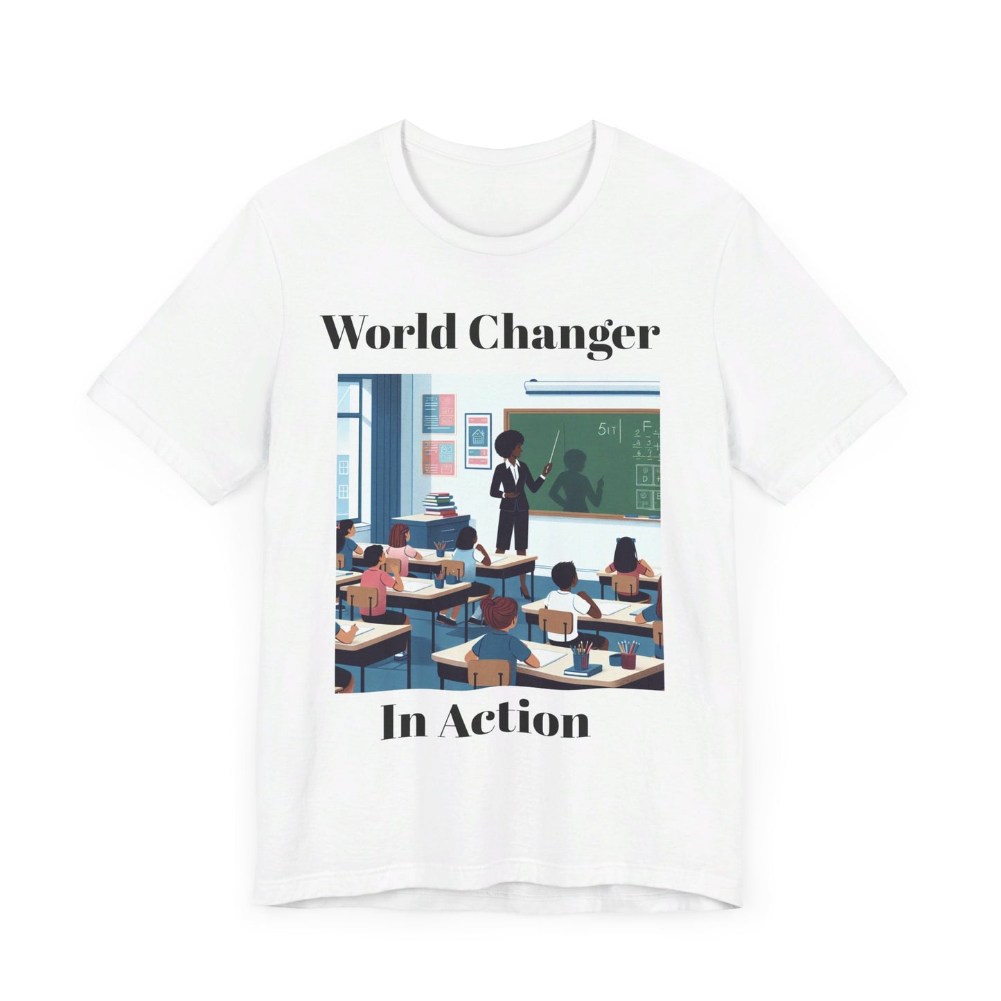 World Changer In Action Unisex Jersey Short Sleeve Tee