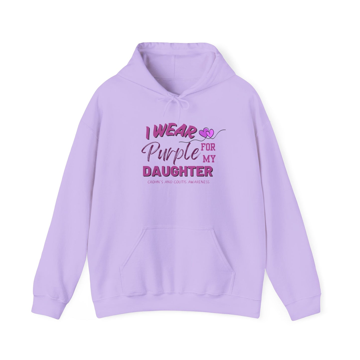 I Wear Purple for My Daughter Hoodie – Awareness and Support Sweatshirt