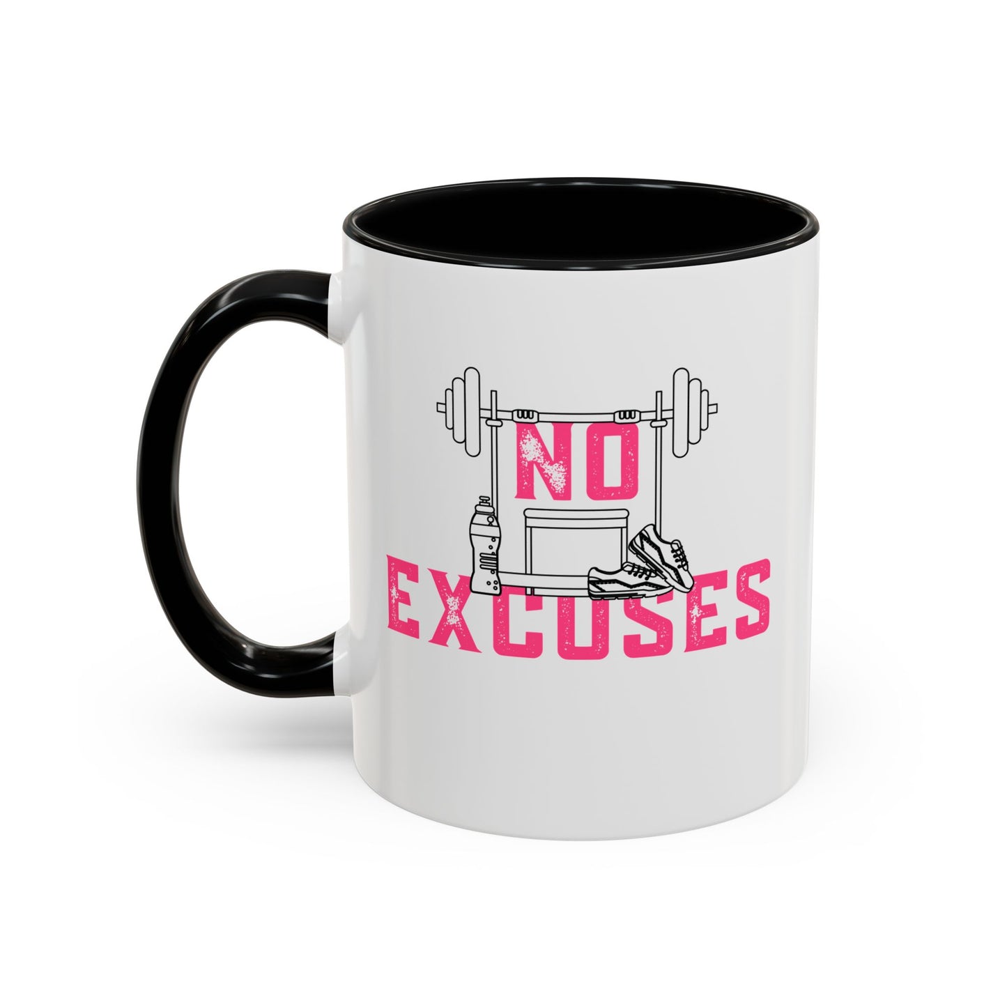 No Excuses Accent Coffee Mug (11, 15oz)