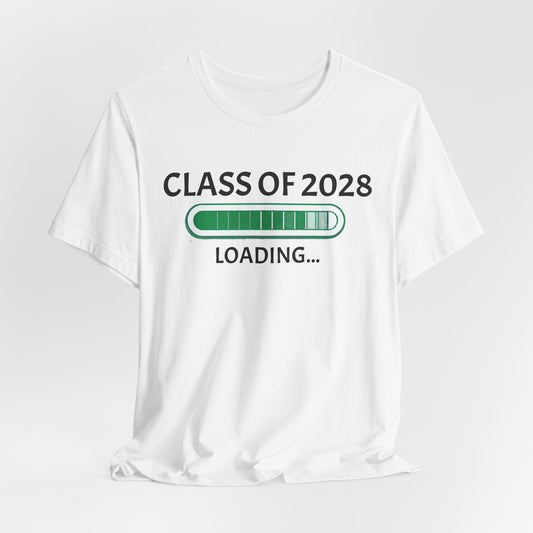 Class of 2028 Loading Unisex T-Shirt - Graduation Celebration Tee
