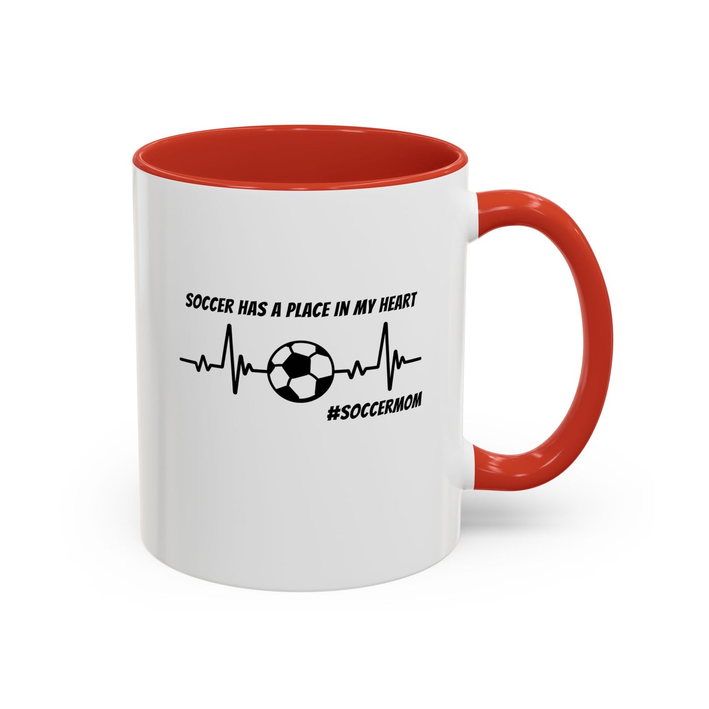 #SoccerMom  Accent Coffee Mug (11, 15oz)